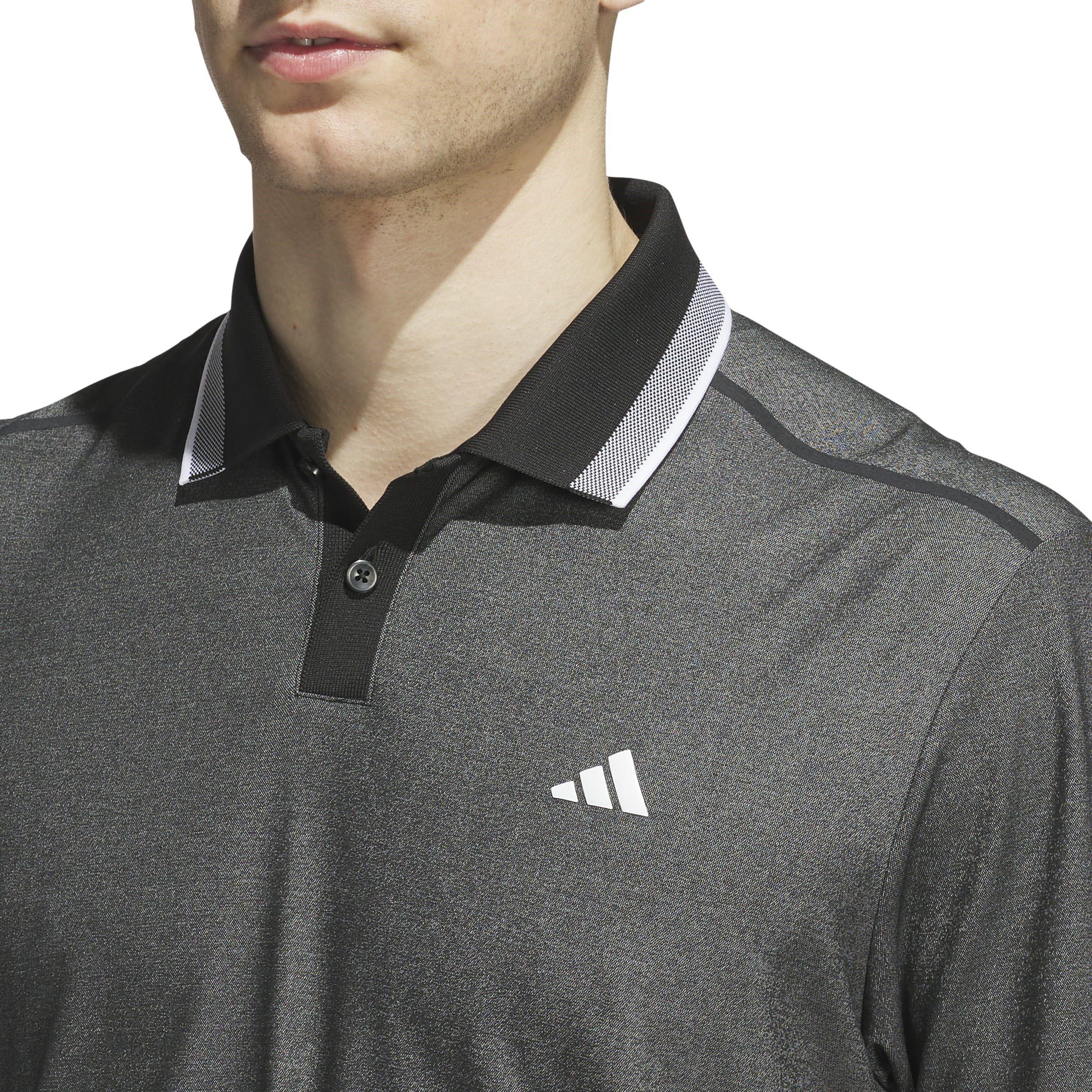 Black - adidas - Short-Sleeve Performance Polo Shirt - 5