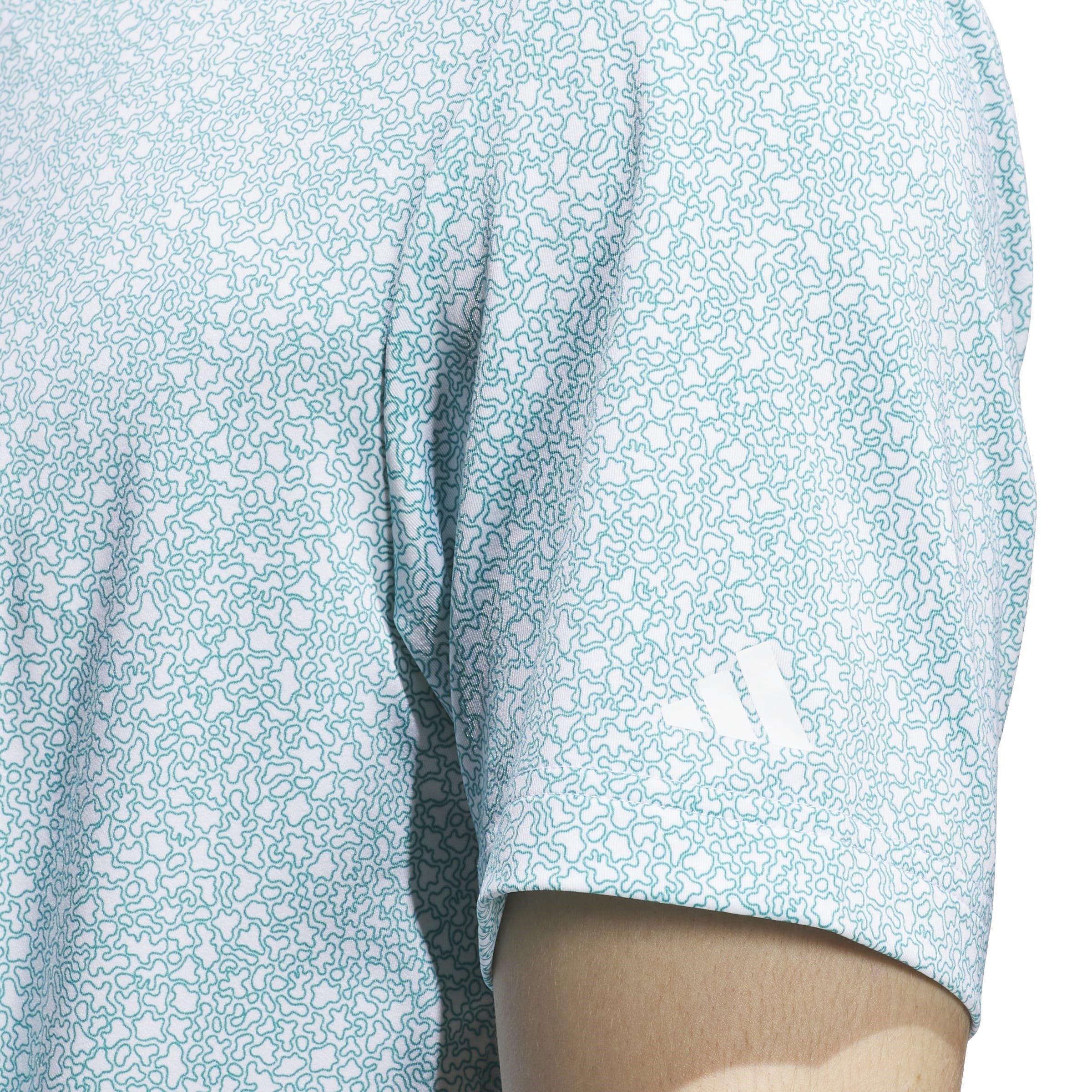 Pure Teal F25 - adidas - Short-Sleeve Performance Polo Shirt - 6