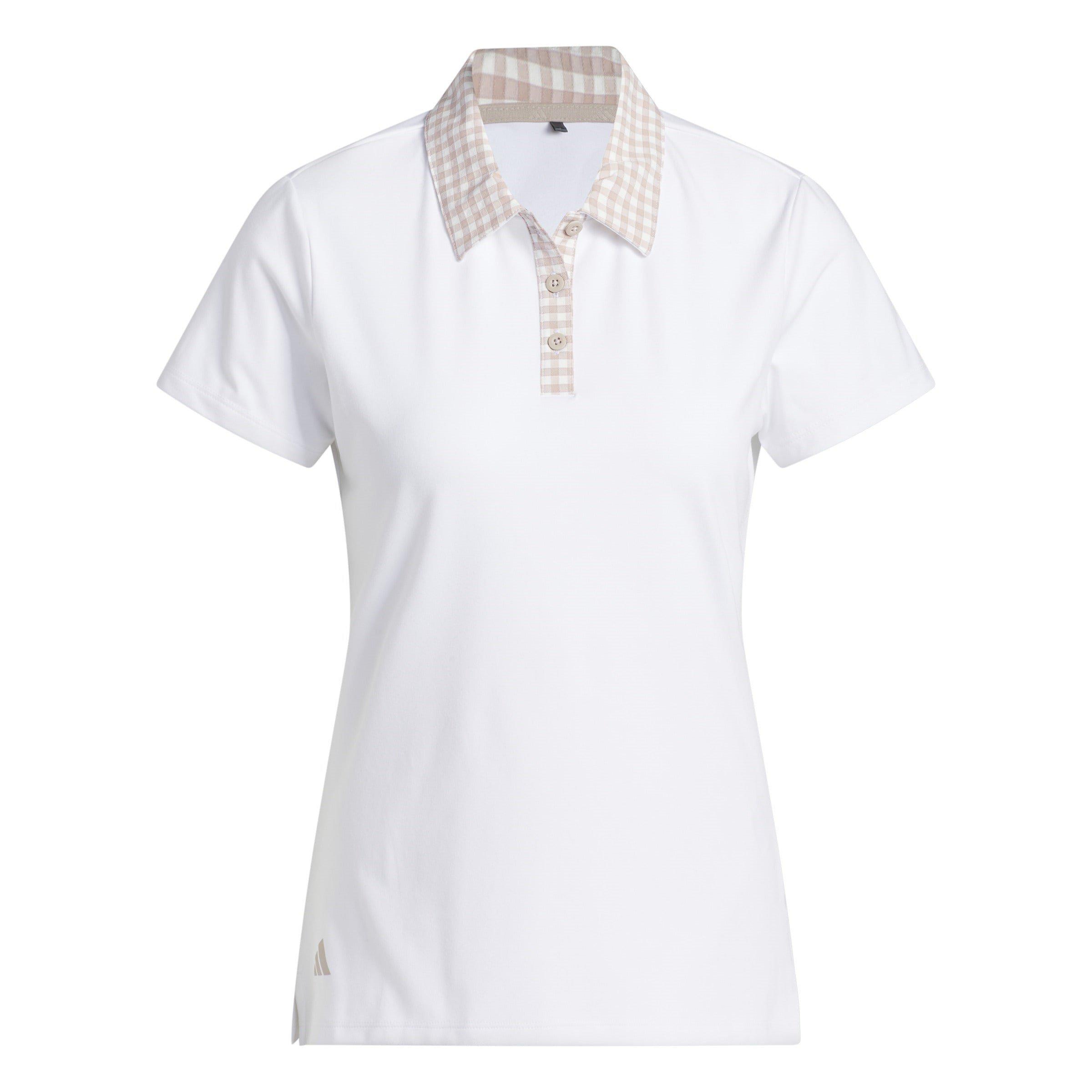 Adidas Women's Short-Sleeve Performance Polo Shirt - White - 8 (XS)