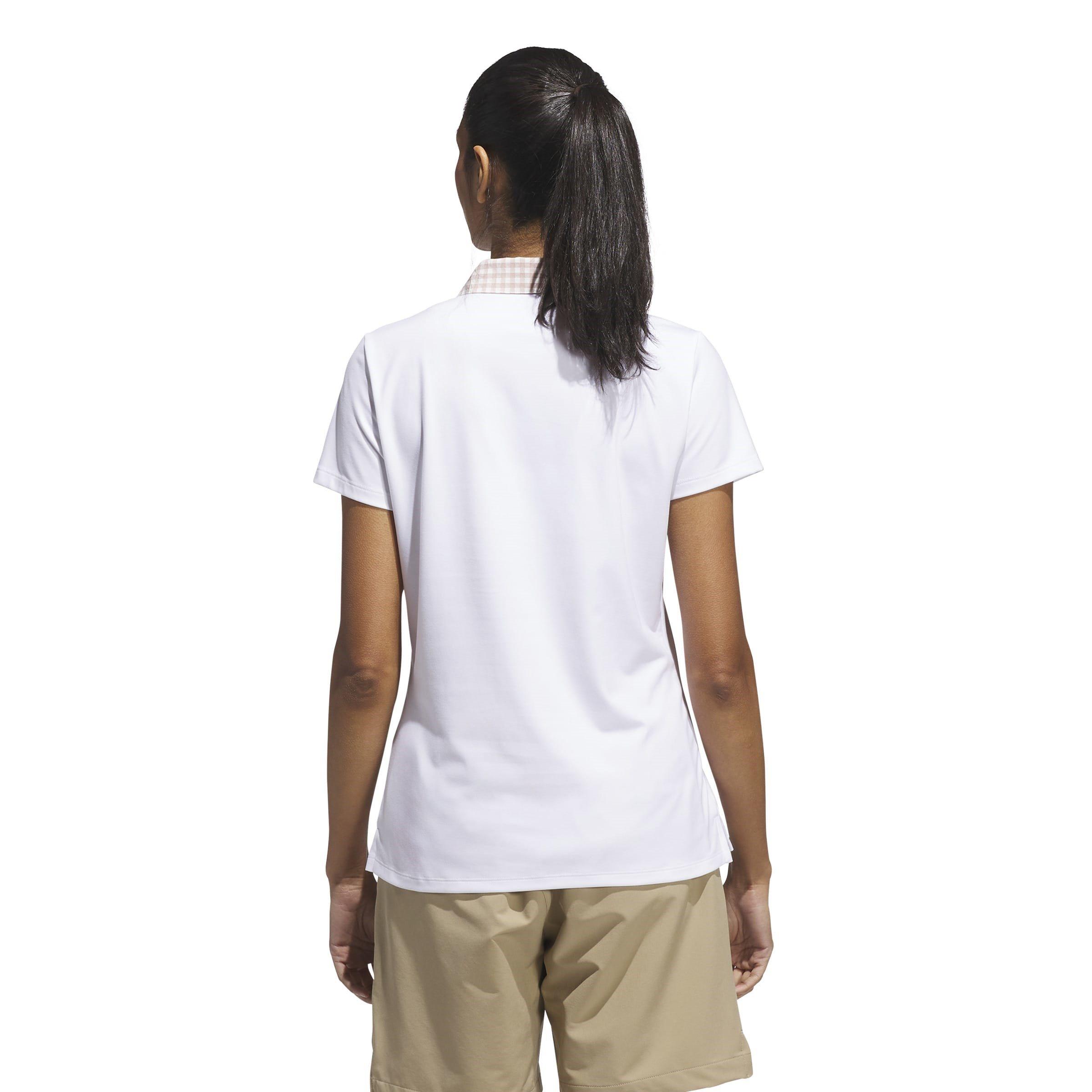 White - adidas - Short-Sleeve Performance Polo Shirt - 3