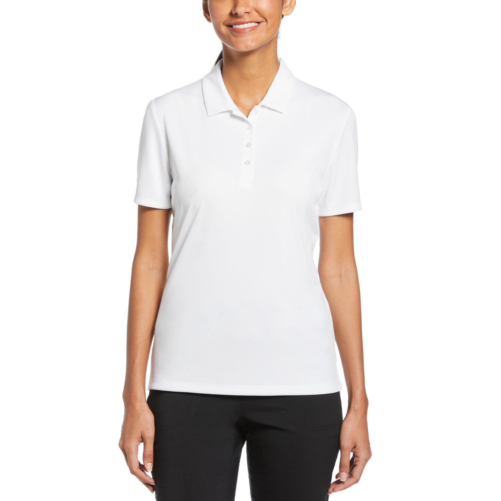 Callaway Women's Tournament Golf Short-Sleeve Performance Polo Shirt - Bright White - 10 (S)