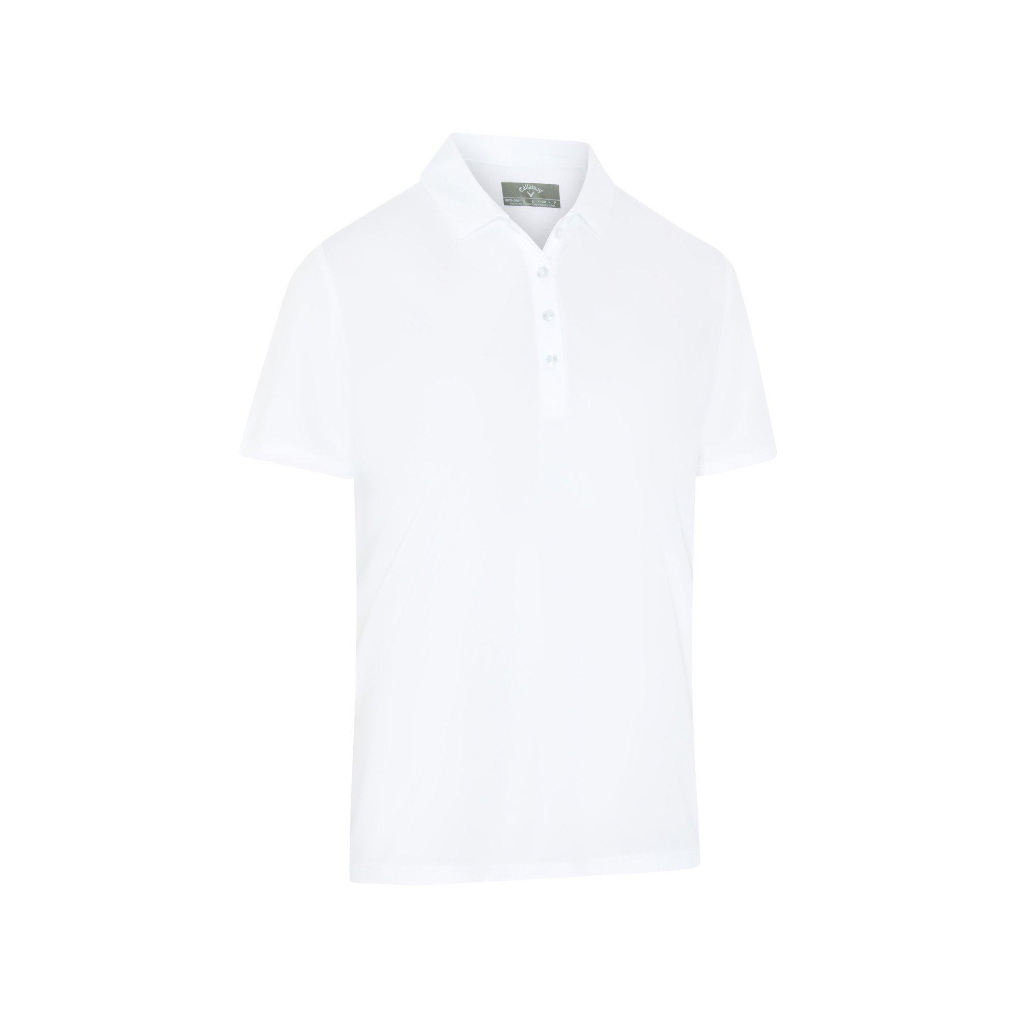 Bright White - Callaway - Women's Tournament Golf Short-Sleeve Performance Polo Shirt - 2