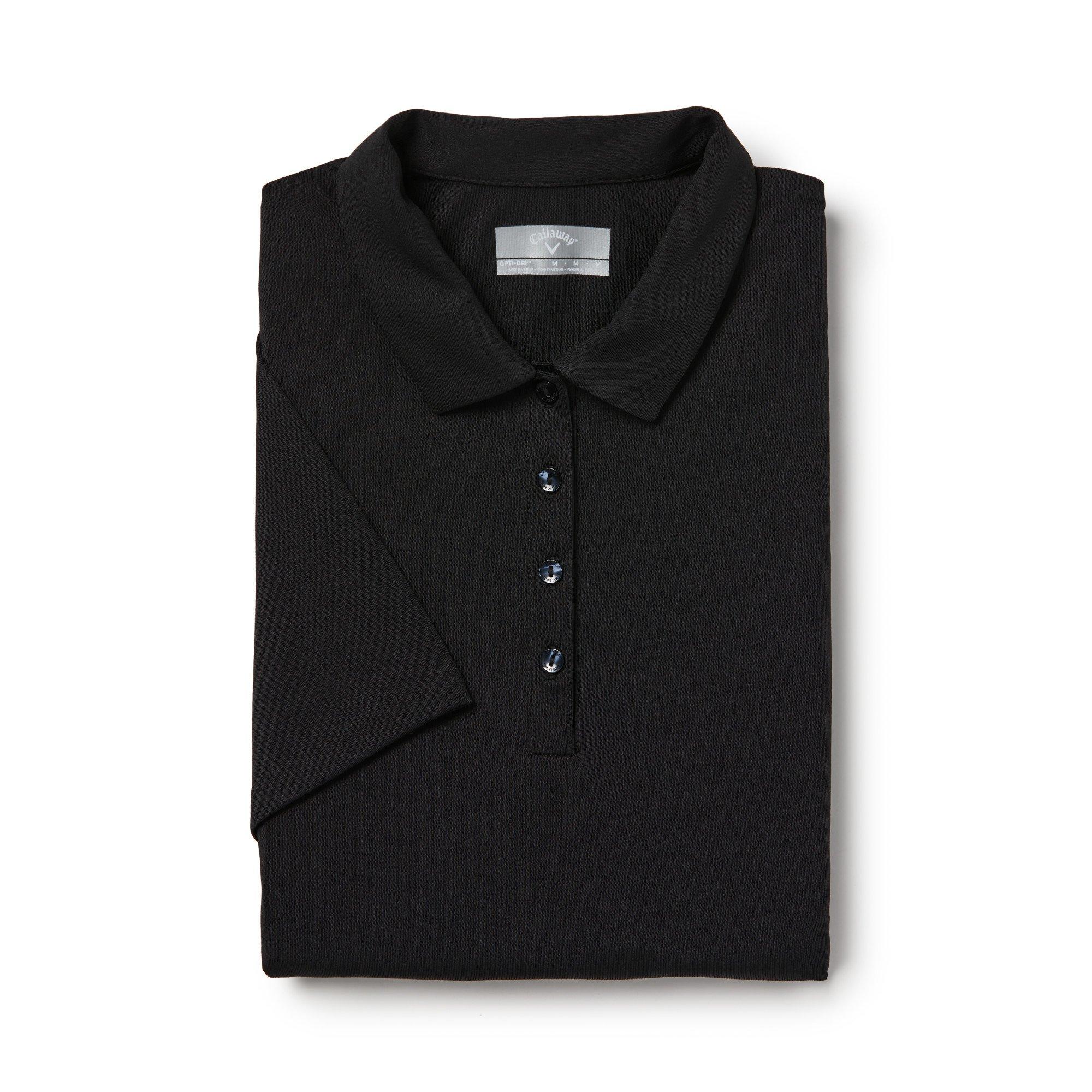 Callaway Women's Tournament Golf Short-Sleeve Performance Polo Shirt - Caviar - 10 (S)