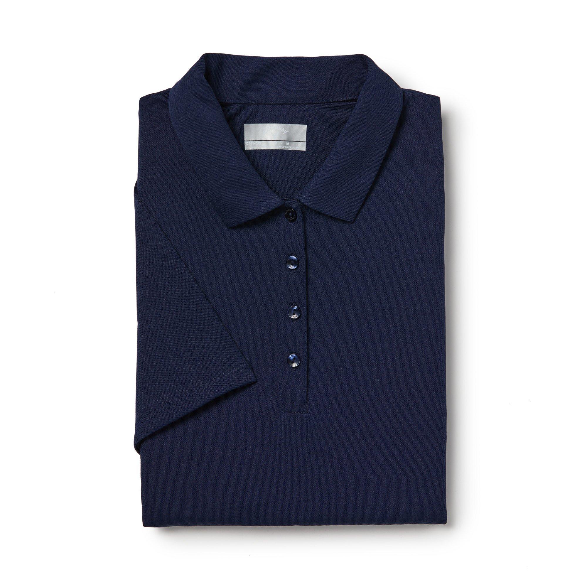 Peacoat - Callaway - Women's Tournament Golf Short-Sleeve Performance Polo Shirt - 2