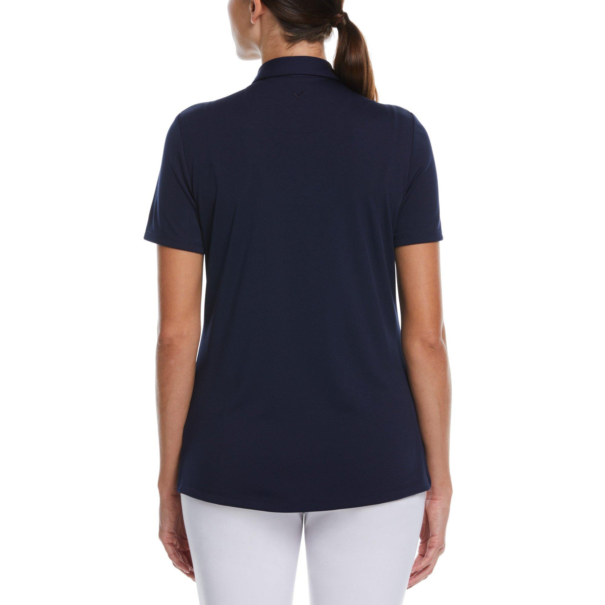 Peacoat - Callaway - Women's Tournament Golf Short-Sleeve Performance Polo Shirt - 3