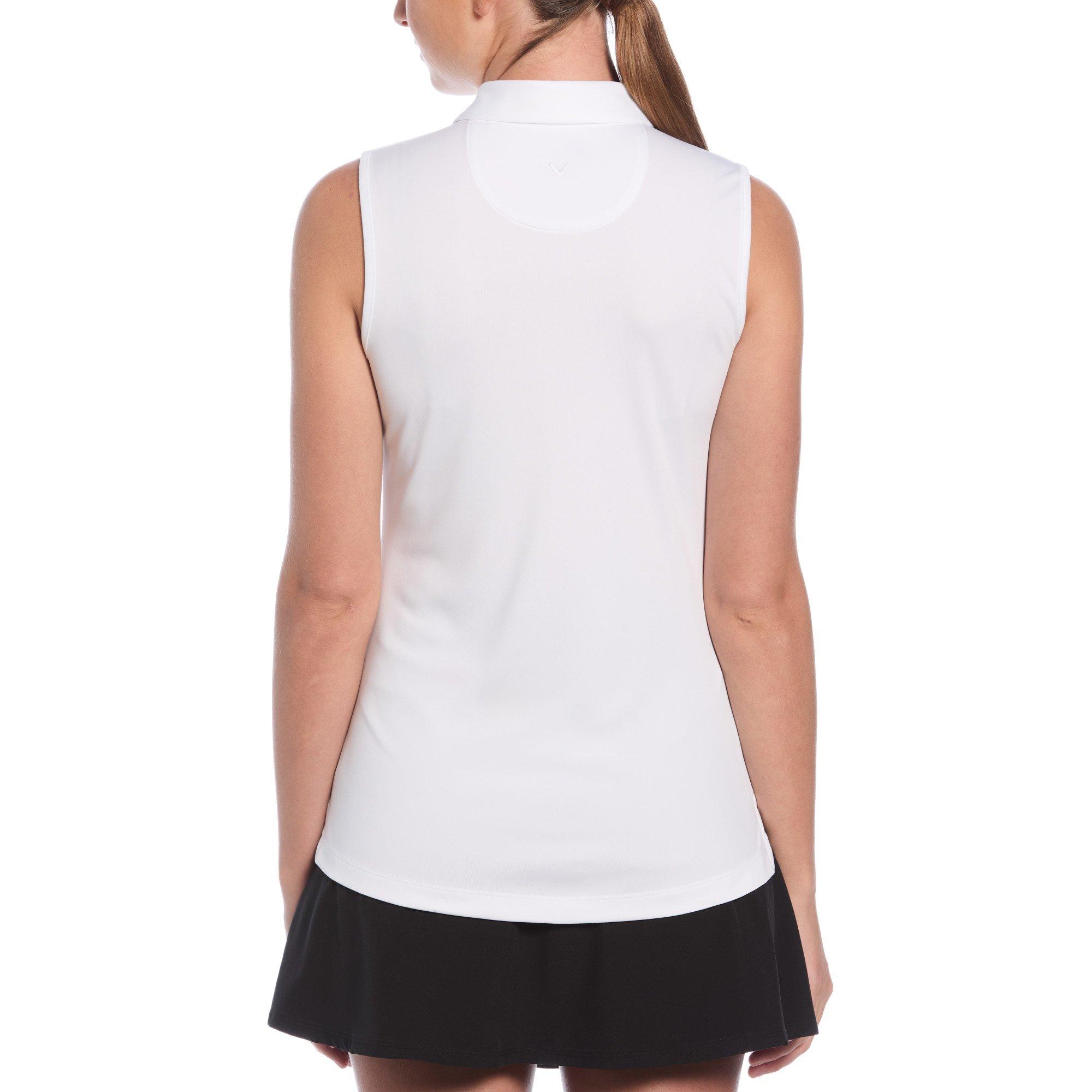 Strahlendes Weiß - Callaway - Sleeveless Performance Polo Shirt - 5