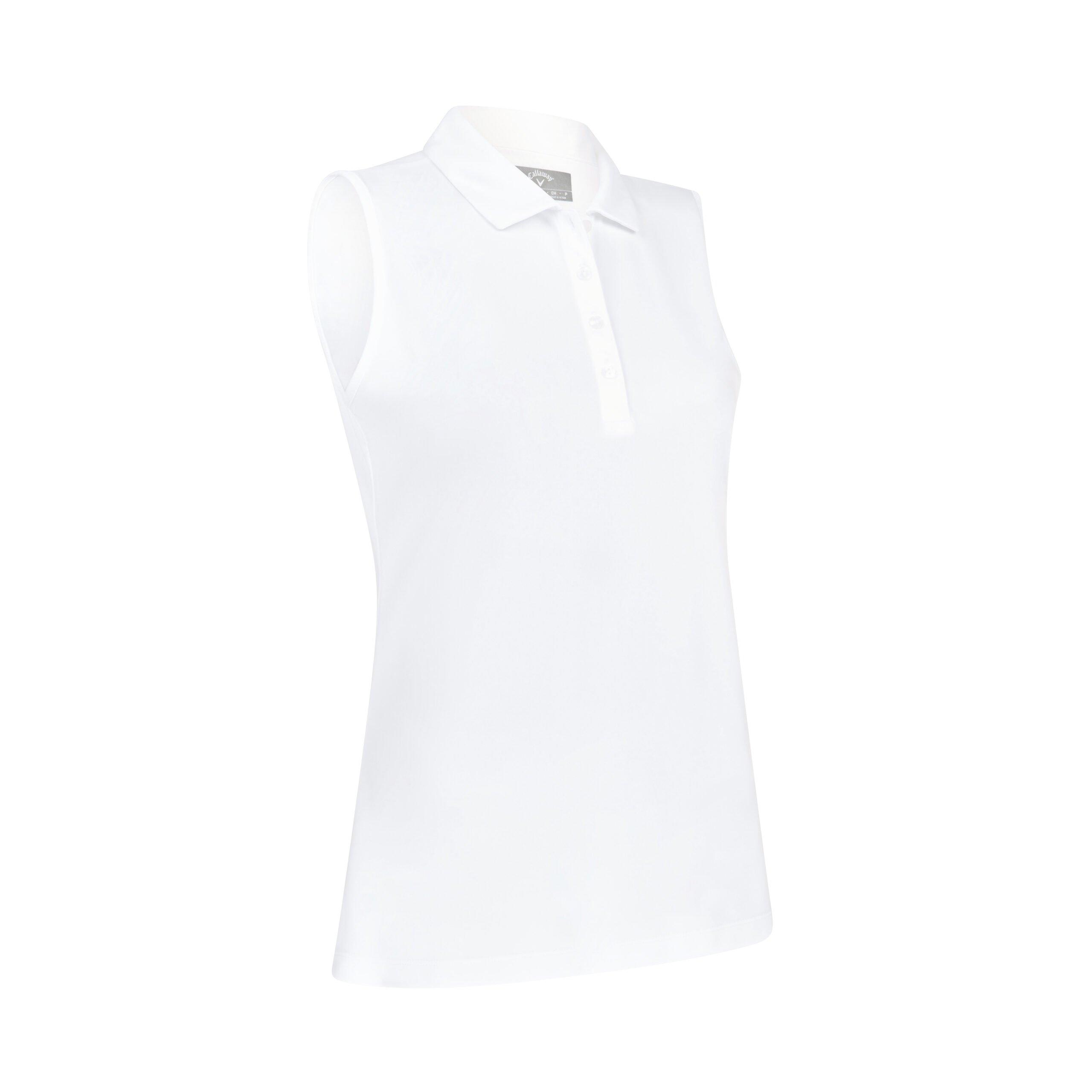Strahlendes Weiß - Callaway - Sleeveless Performance Polo Shirt - 8