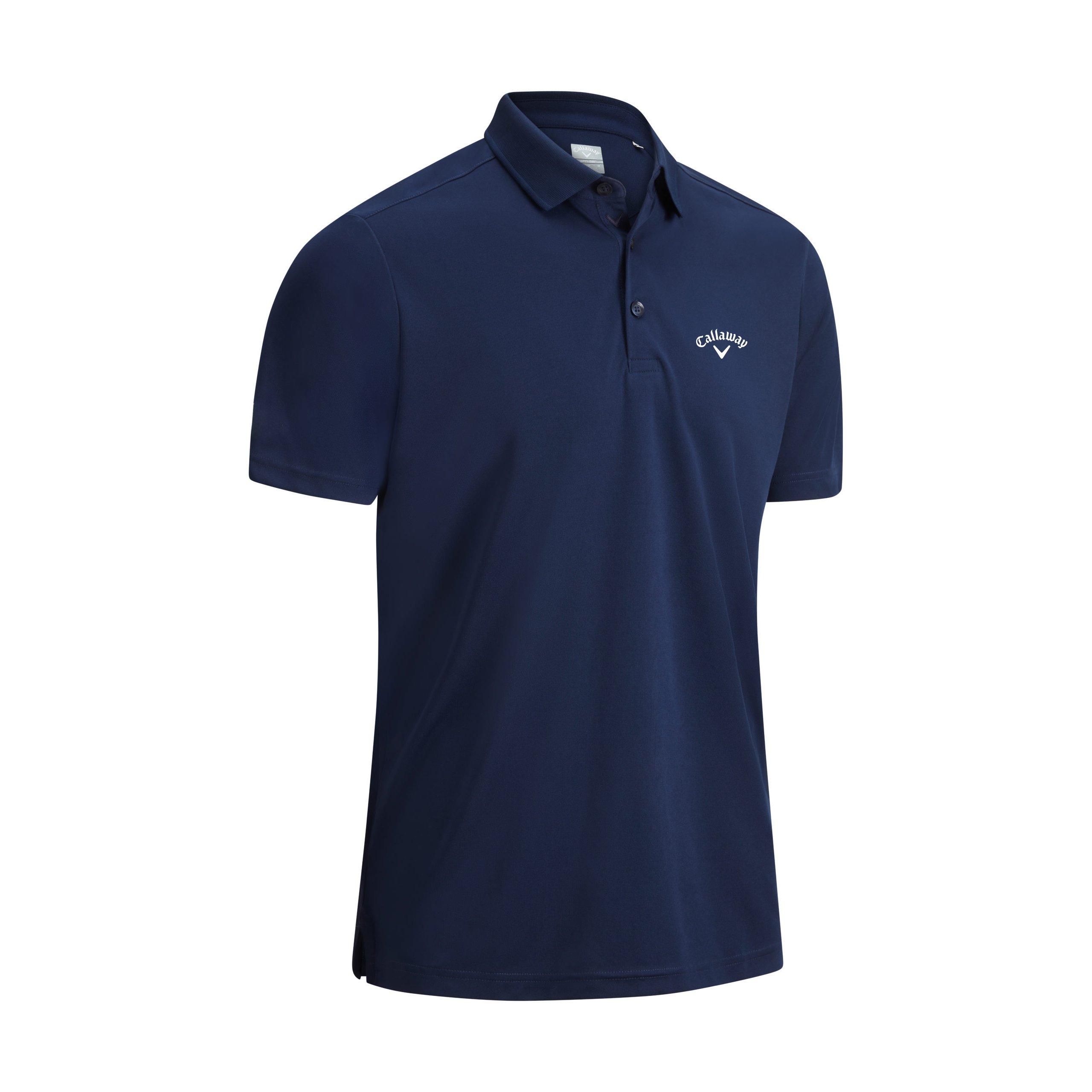 Callaway Men's Golf Tournat Short-Sleeve Performance Polo Shirt - Peacoat - Large