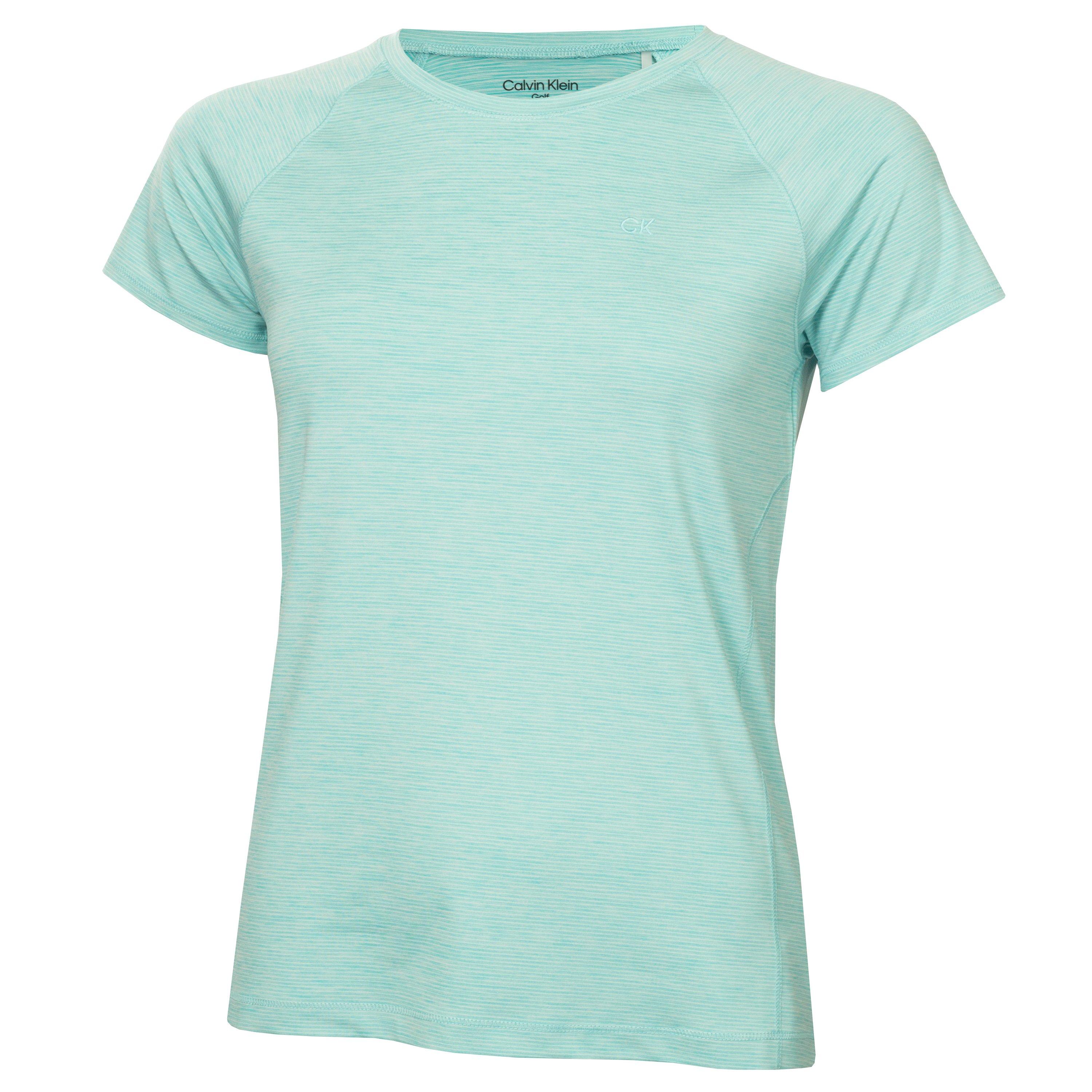 Jade Green - Calvin Klein Golf - Women's Short-Sleeve Performance Polo Shirt - 1