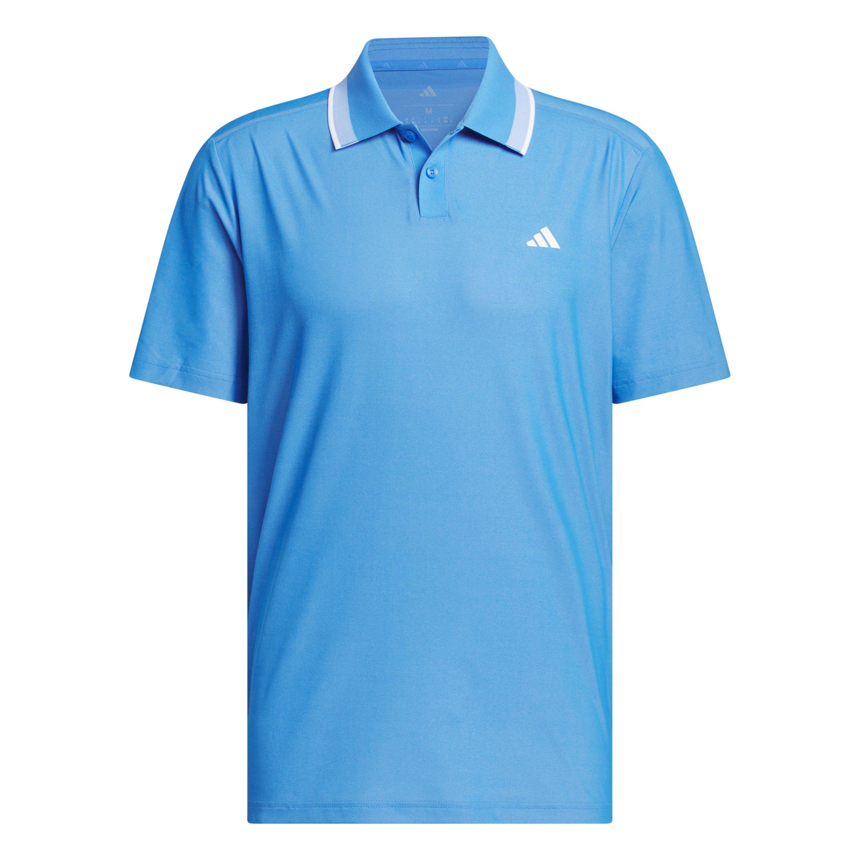 Adidas Men's Short Sleeve Performance Polo Shirt - Lucid Ray Blue - 2XL