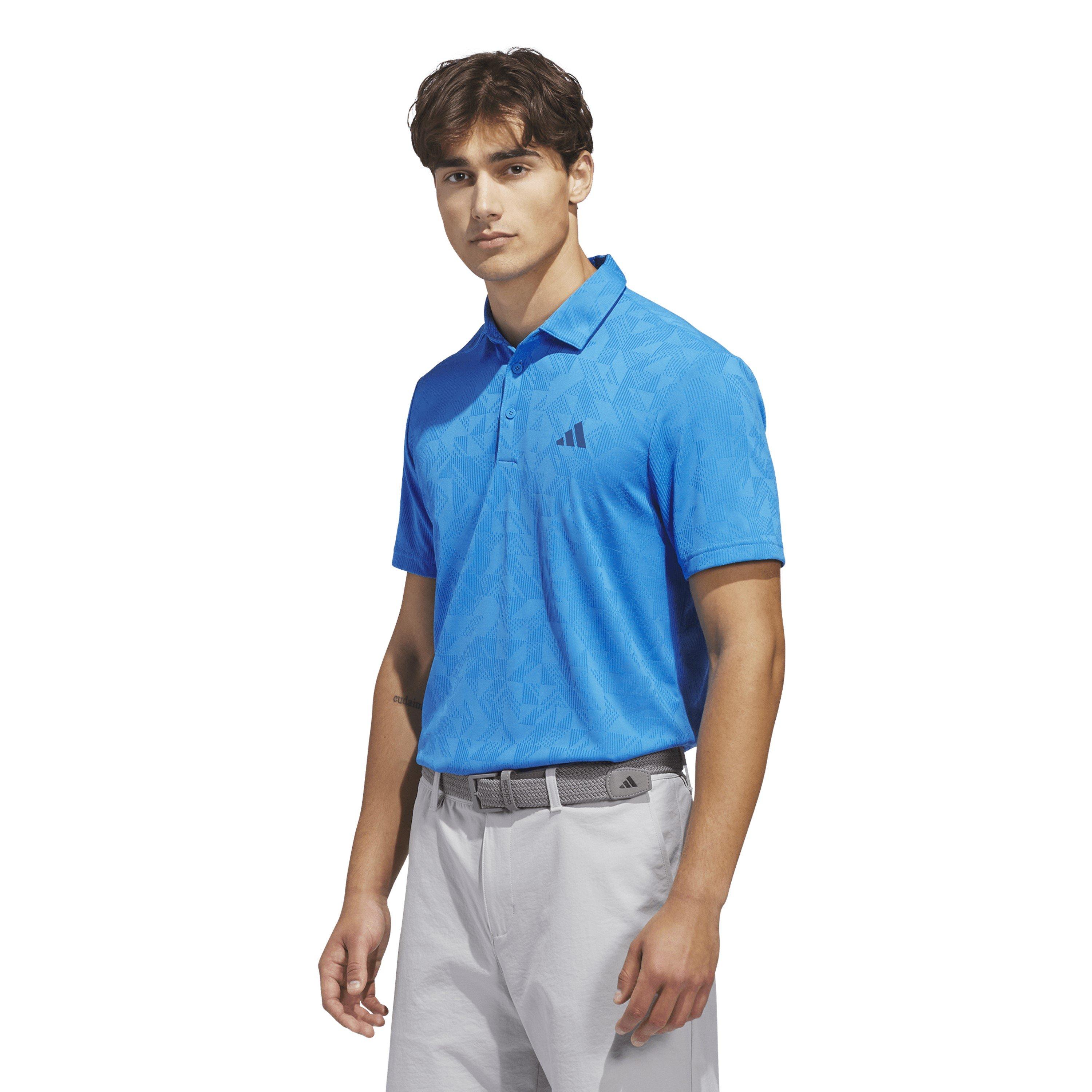 Lucid Ray Blue - adidas - Men's Short Sleeve Performance Polo Shirt - 2