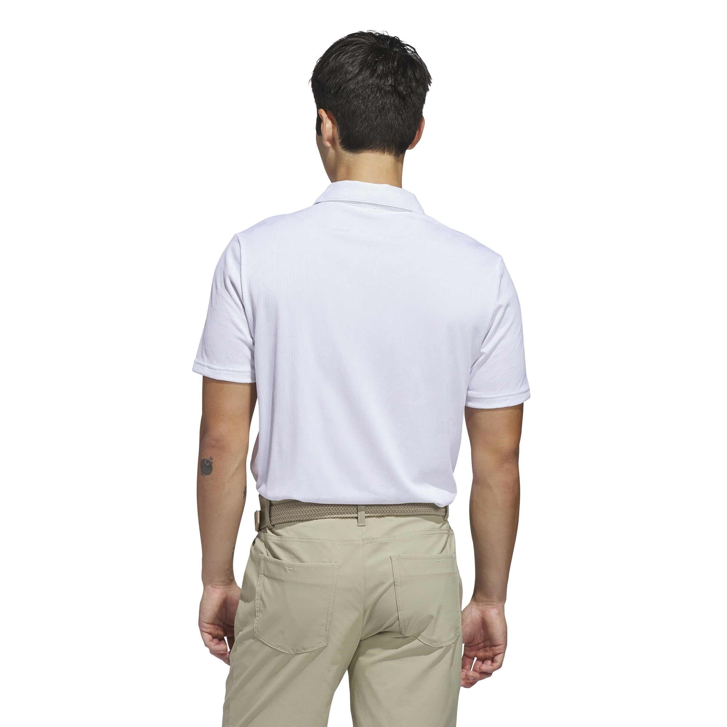 White - adidas - Men's Short Sleeve Performance Polo Shirt - 3