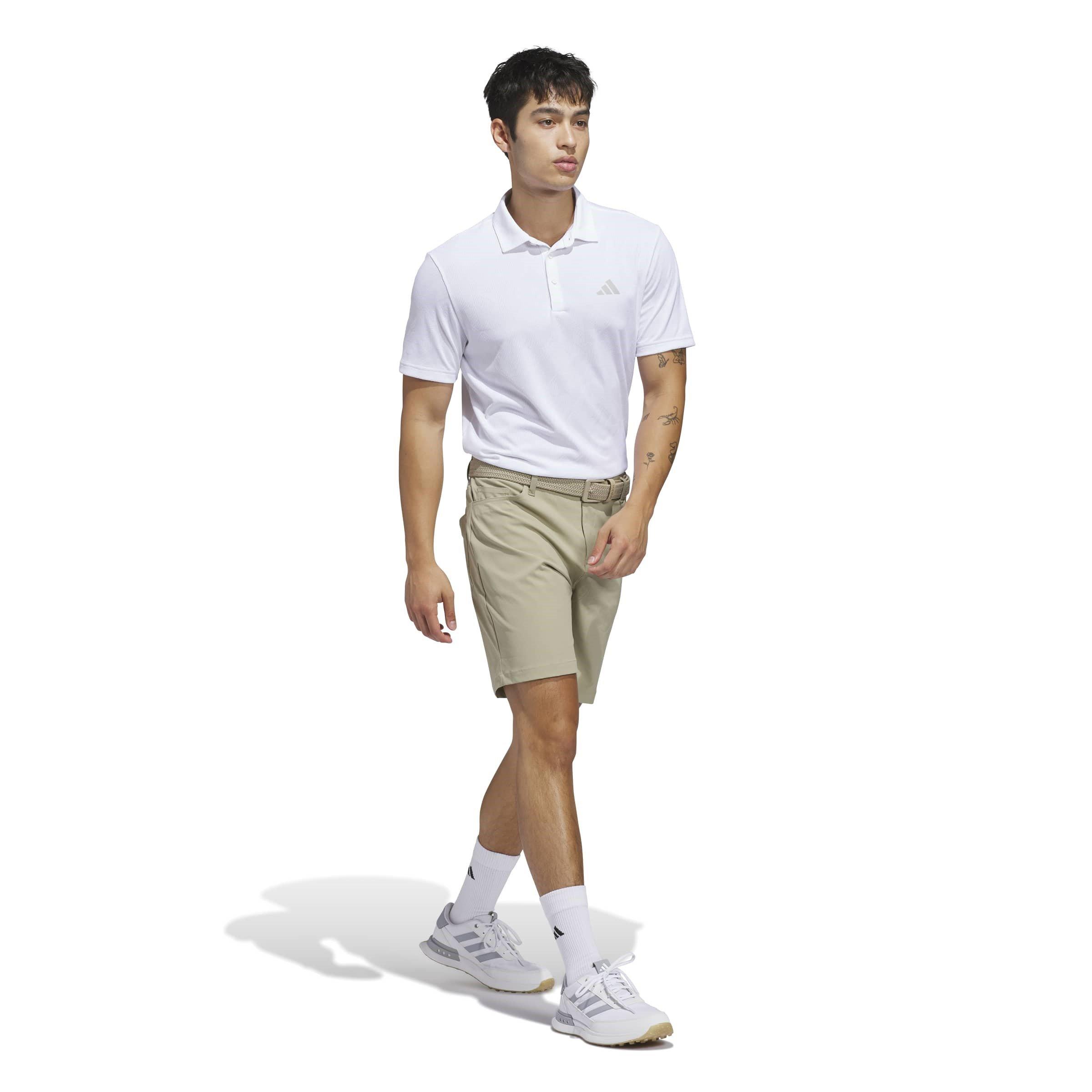 White - adidas - Men's Short Sleeve Performance Polo Shirt - 6