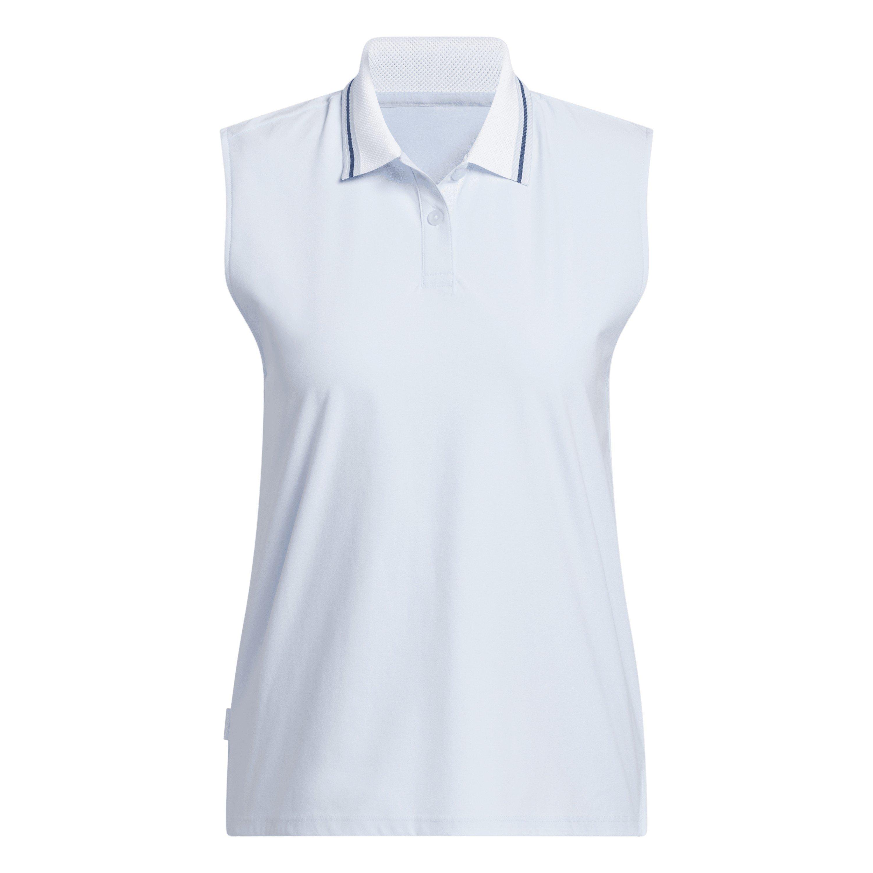 Adidas Women's Sleeveless Performance Polo Shirt - Crystal Sky - 16 (XL)