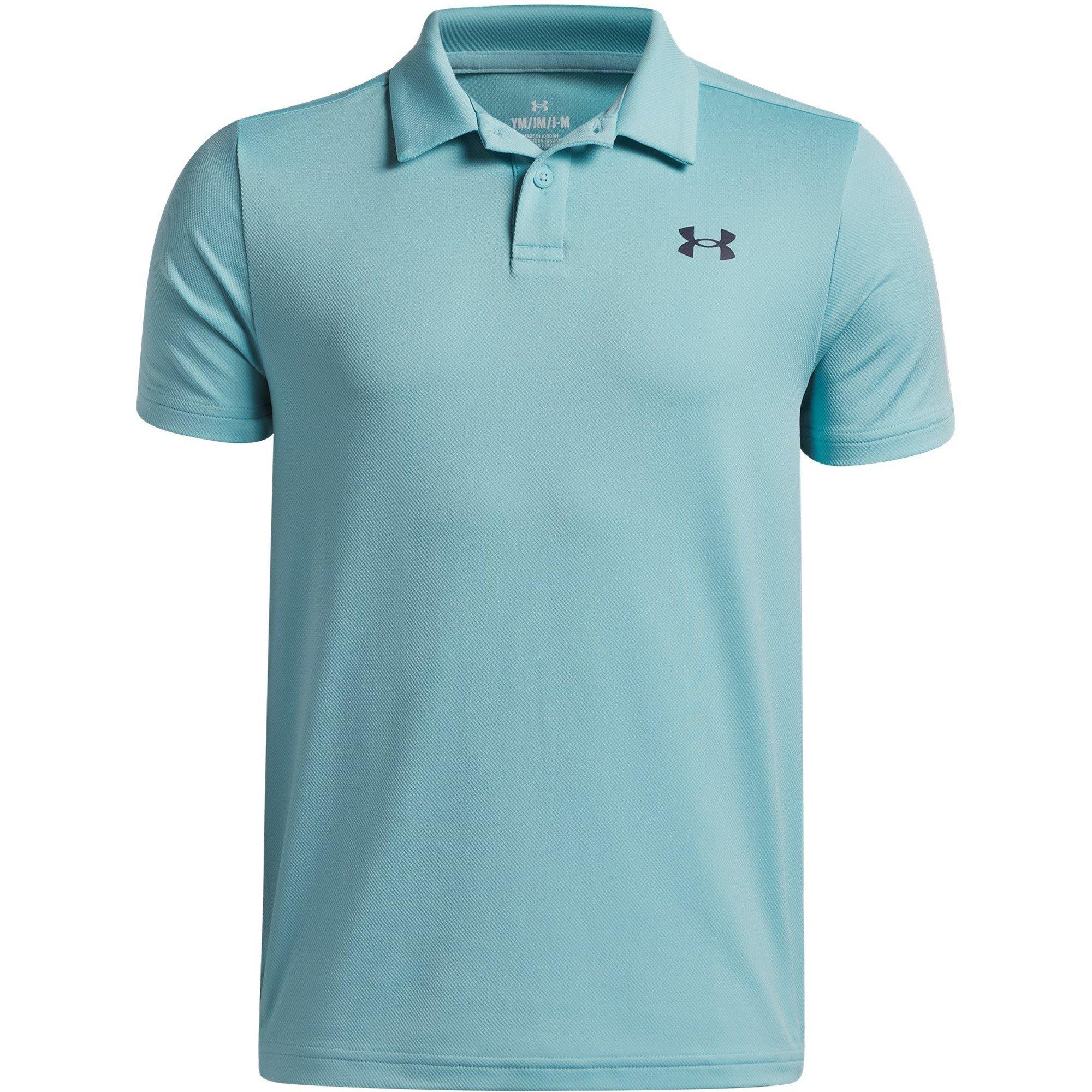 Under Armour Boys Kids' Short Sleeve Performance Polo Shirt - Blue Haze - 7-8 (S)