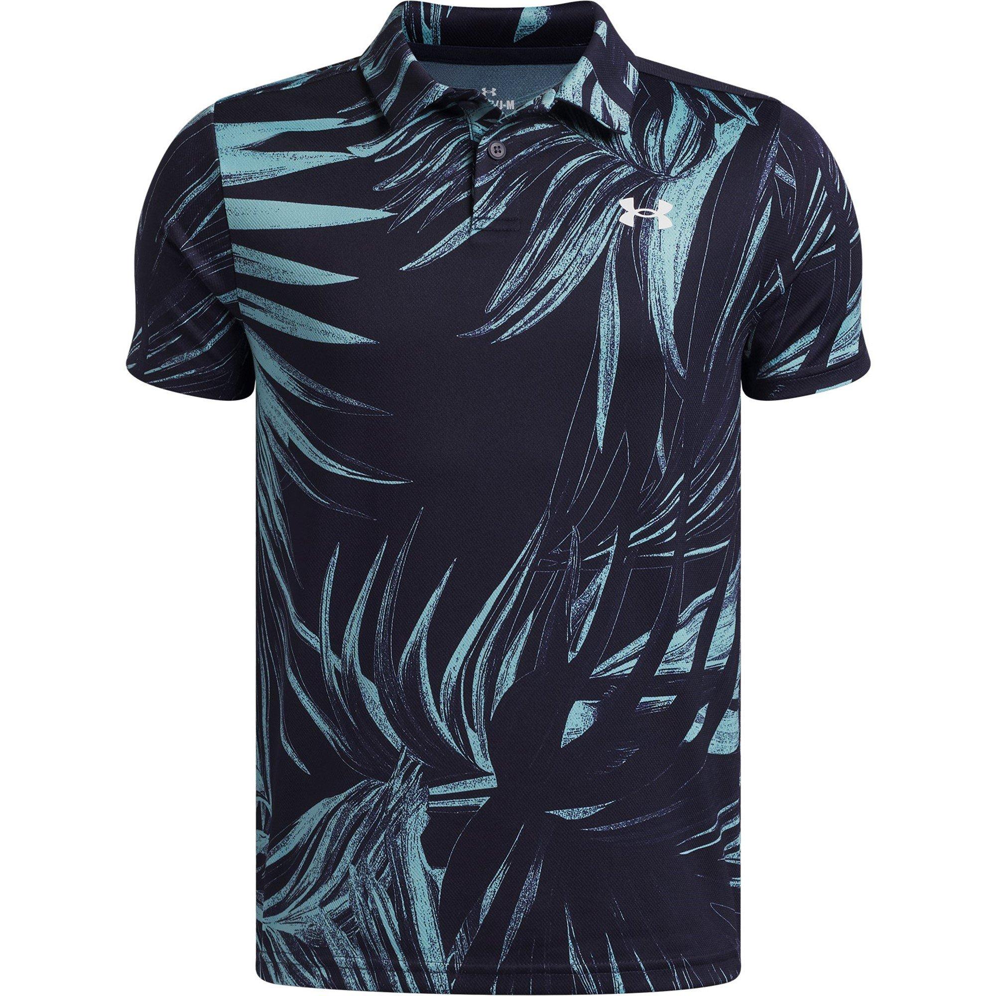 Under Armour Boys Kids' Short Sleeve Performance Polo Shirt - Midnight Navy - 11-12 (L)
