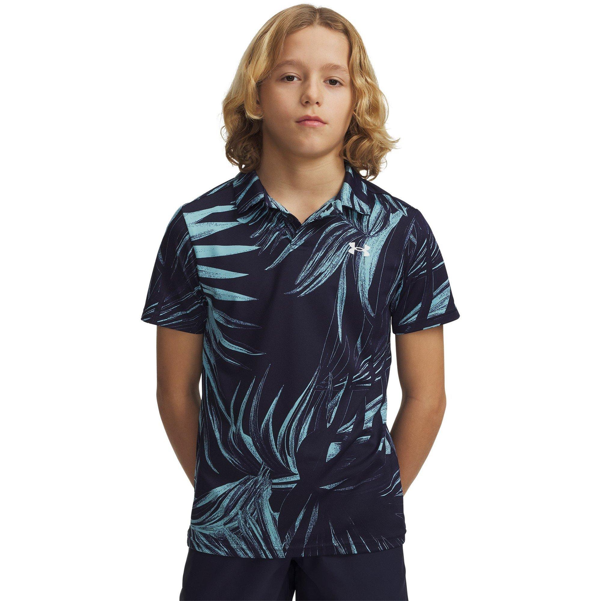Midnight Navy - Under Armour - Kids' Short Sleeve Performance Polo Shirt - 3