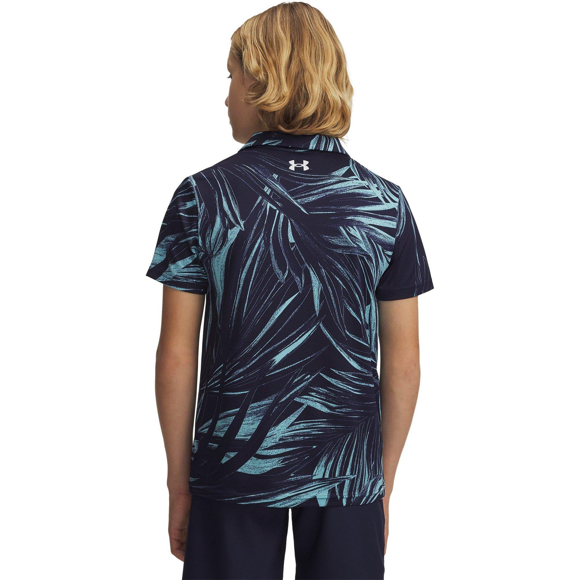 Midnight Navy - Under Armour - Kids' Short Sleeve Performance Polo Shirt - 4