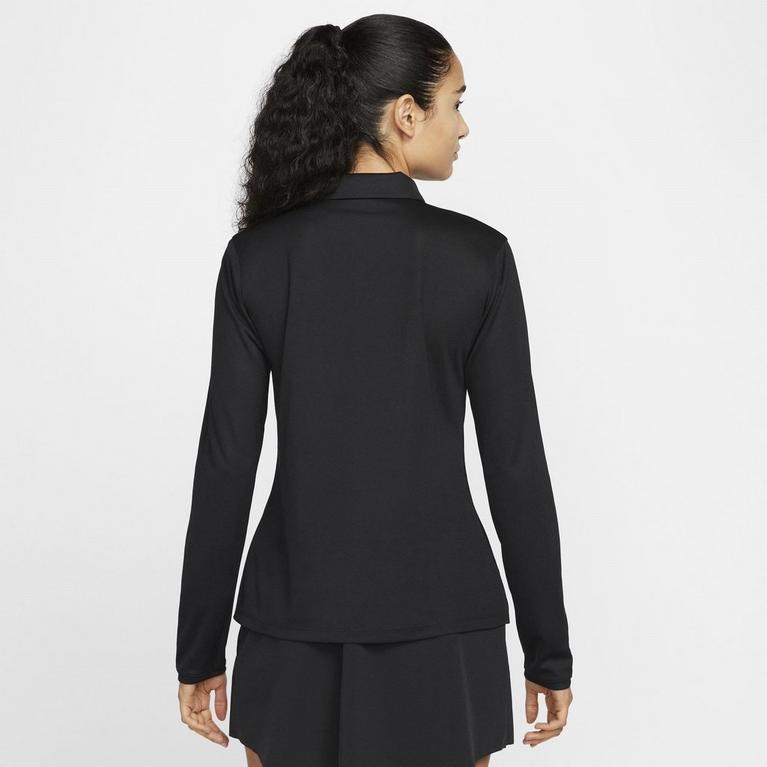 Noir/Blanc - Nike - Long Sleeve Victory Polo Shirt Womens - 2