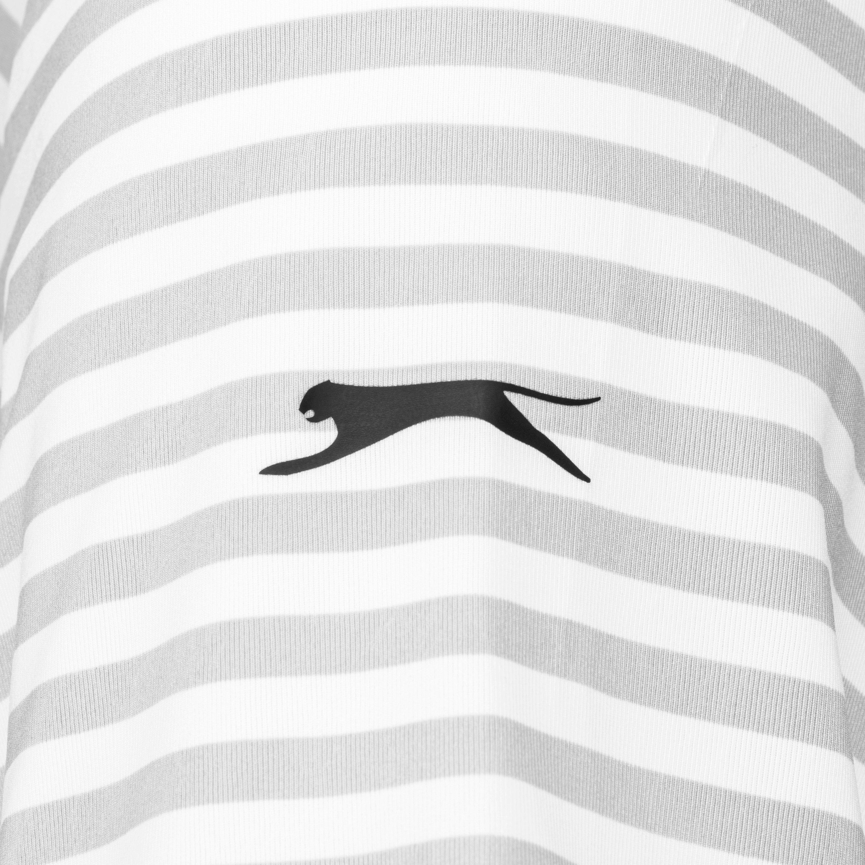 White - Slazenger - Stripe Polo Shirt Mens - 7