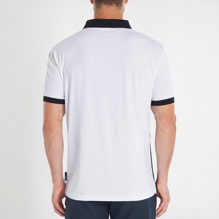 Nvy/ Wht - DKNY Golf - Favourites Crew Clothing Company White Ocean Polo Shirt Inactive - 3