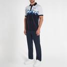 Nvy/ Wht - DKNY Golf - Favourites Crew Clothing Company White Ocean Polo Shirt Inactive - 4