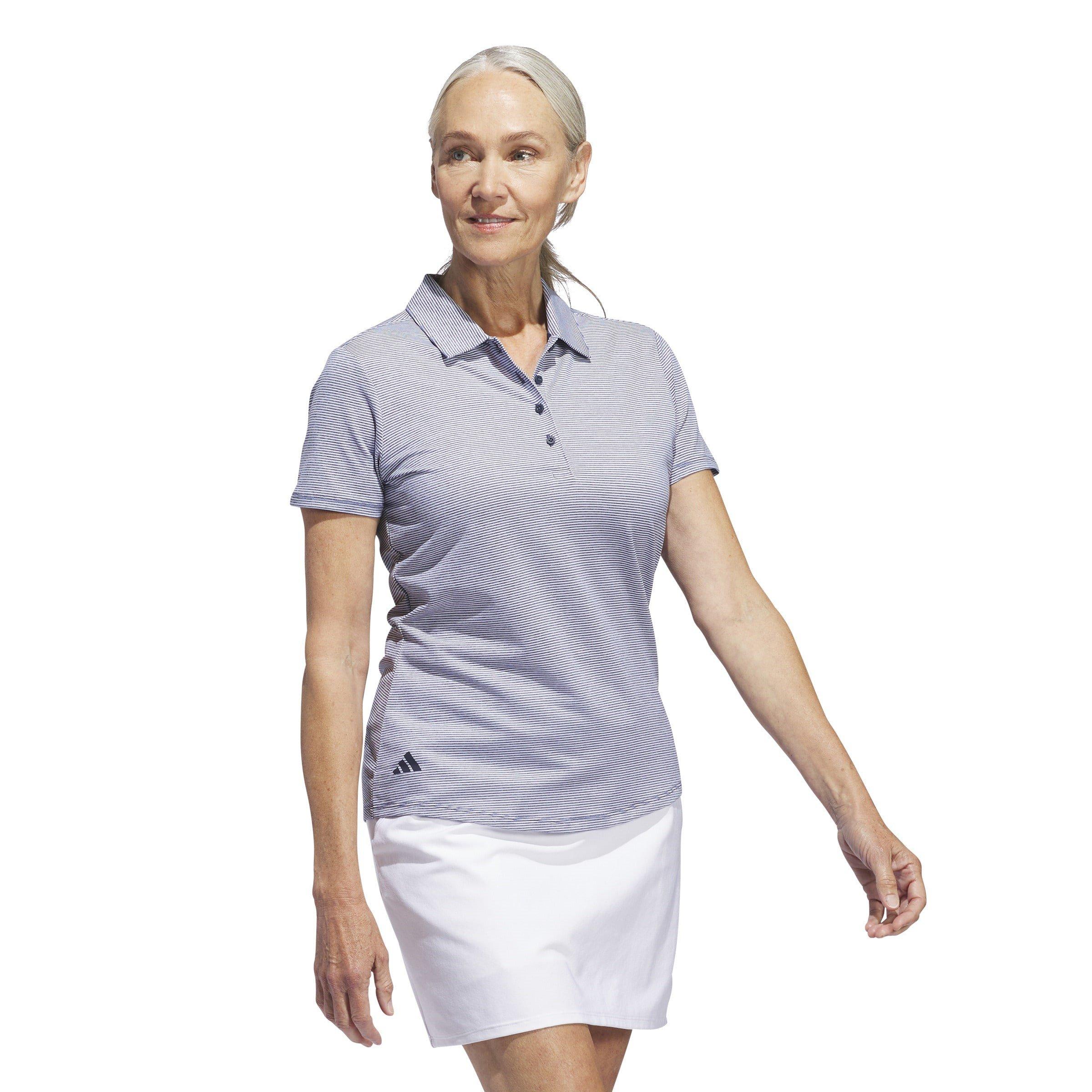 Collegiate Navy - adidas - Ottoman Short Sleeve Polo Shirt Womens - 4
