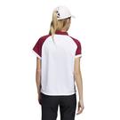 Rose - neck - Fred Perry tipped cuff zip neck polo in white - 3
