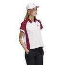 Rose - neck - Fred Perry tipped cuff zip neck polo in white - 4