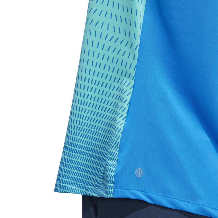 Ruée bleue - adidas - Company logo embroidered polo shirt Grau - 5