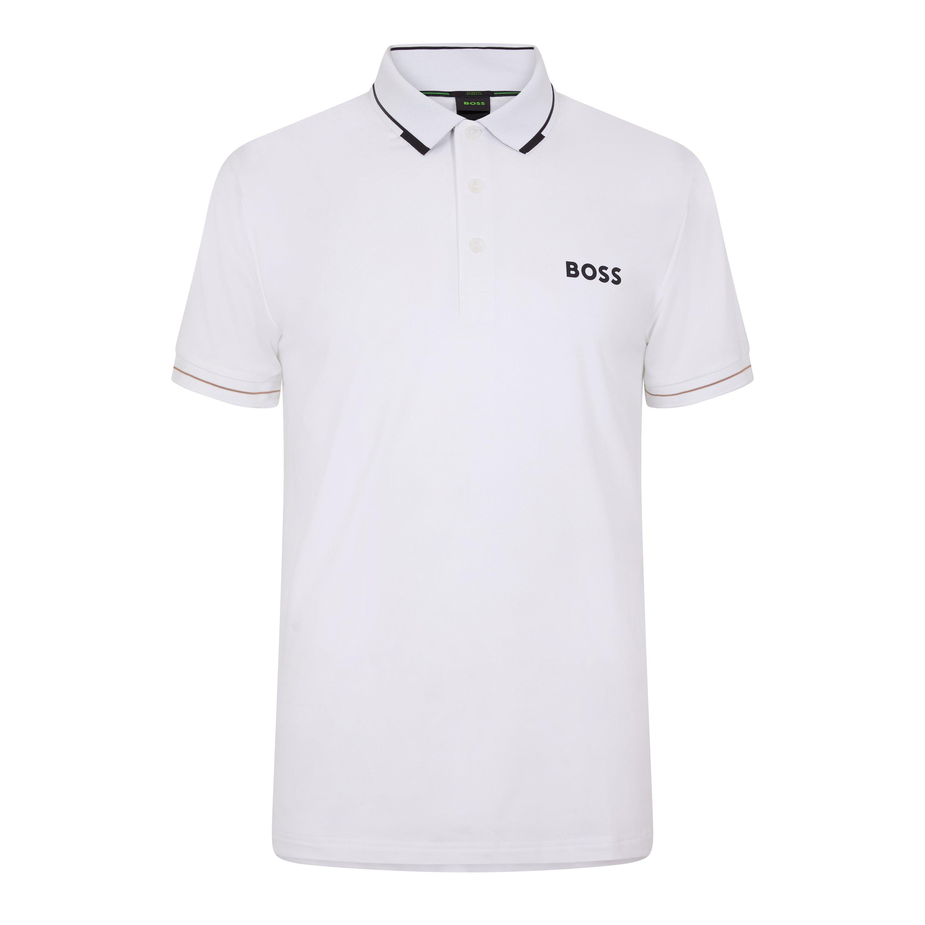 Boss Men's Paul Pro Performance Short Sleeve Polo Shirt - Natural 104 - S