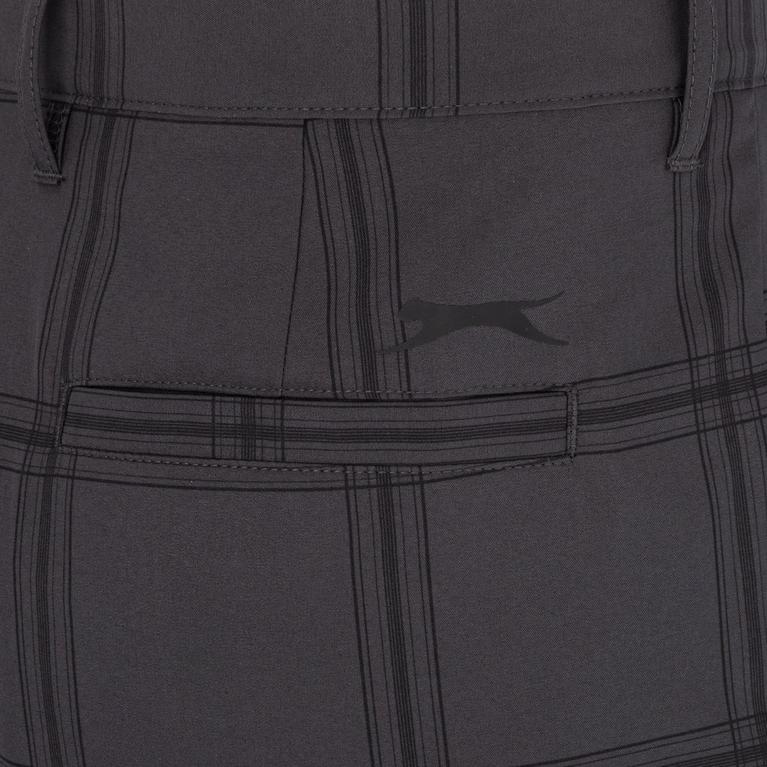 Side Stripe Logo Shorts - Slazenger - Check Golf Trousers Mens - 6