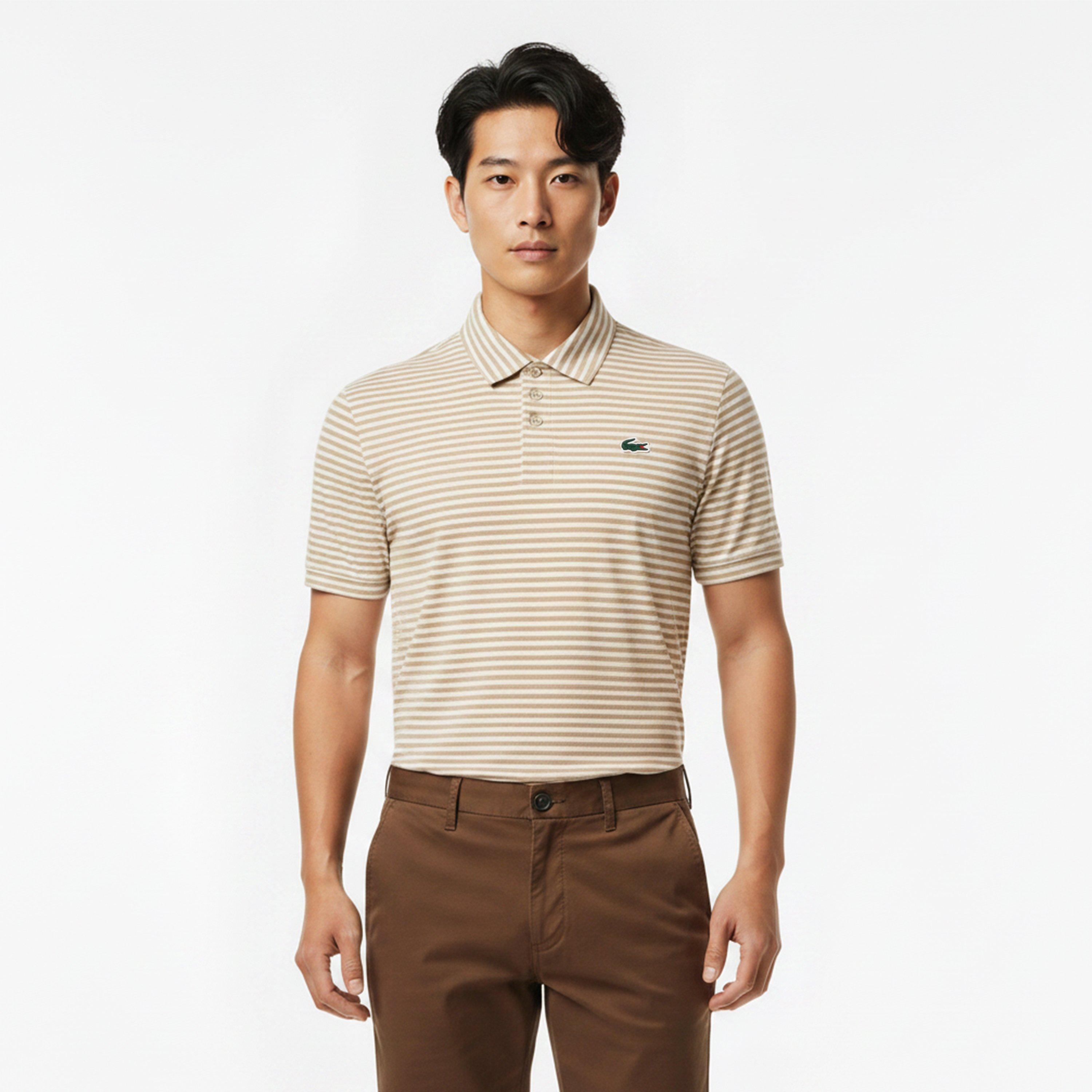 Vien/White - Lacoste - Men's Short-Sleeve Performance Polo Shirt - 3