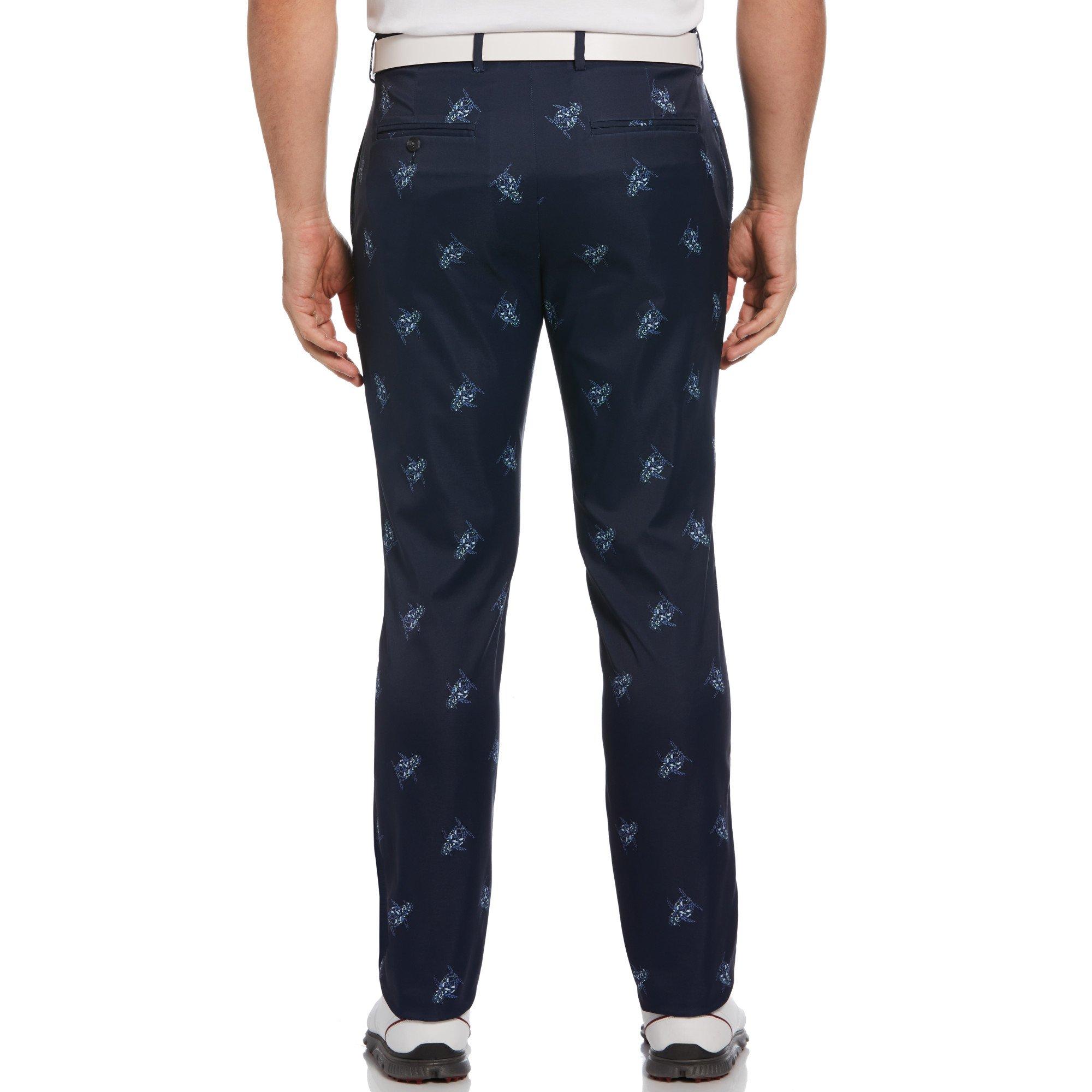 Black Iris - Original Penguin Golf - Over Floral Golf Trousers - 2