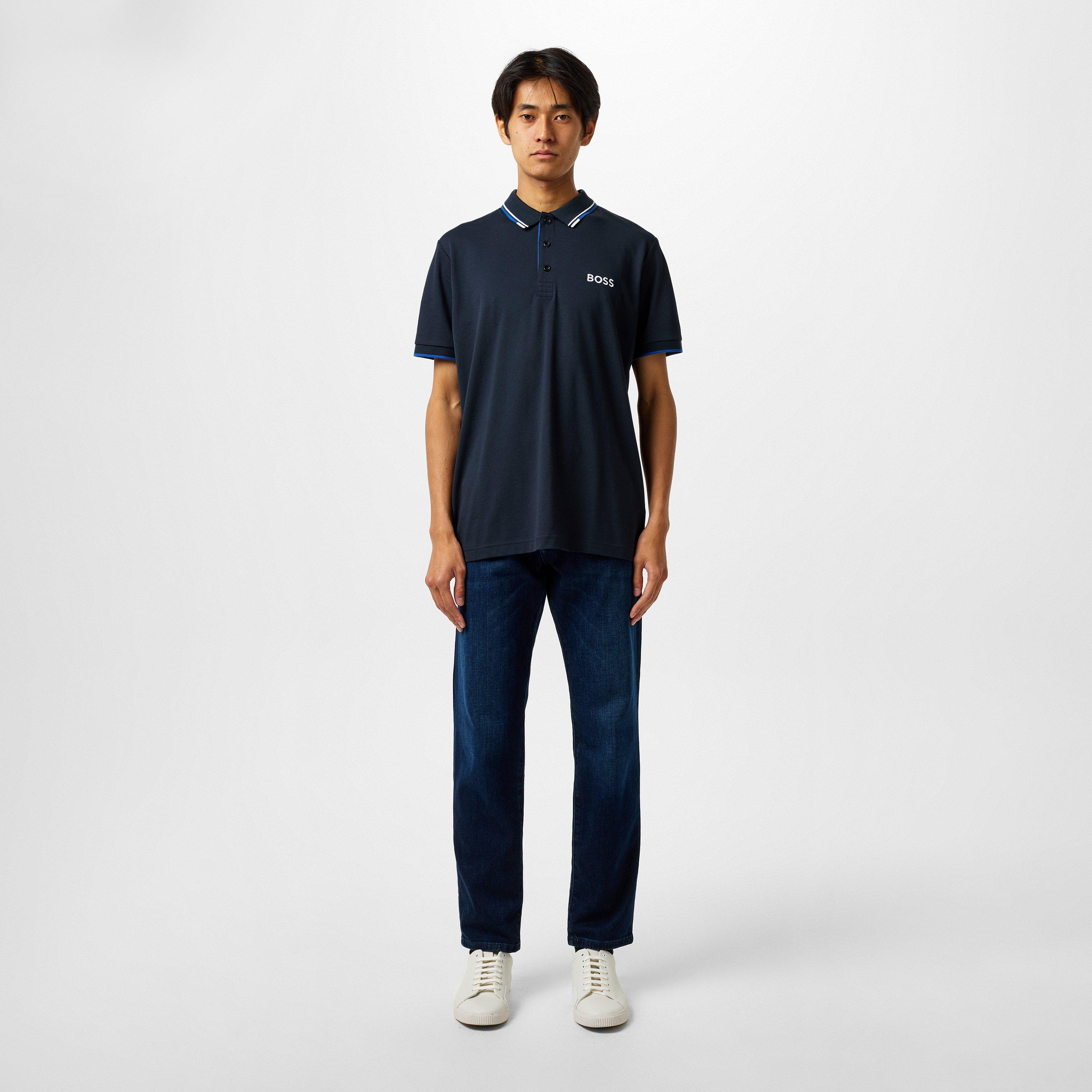 Navy 402 - Boss - Men's HBG Paddy Pro Premium Cotton Polo Shirt - 6