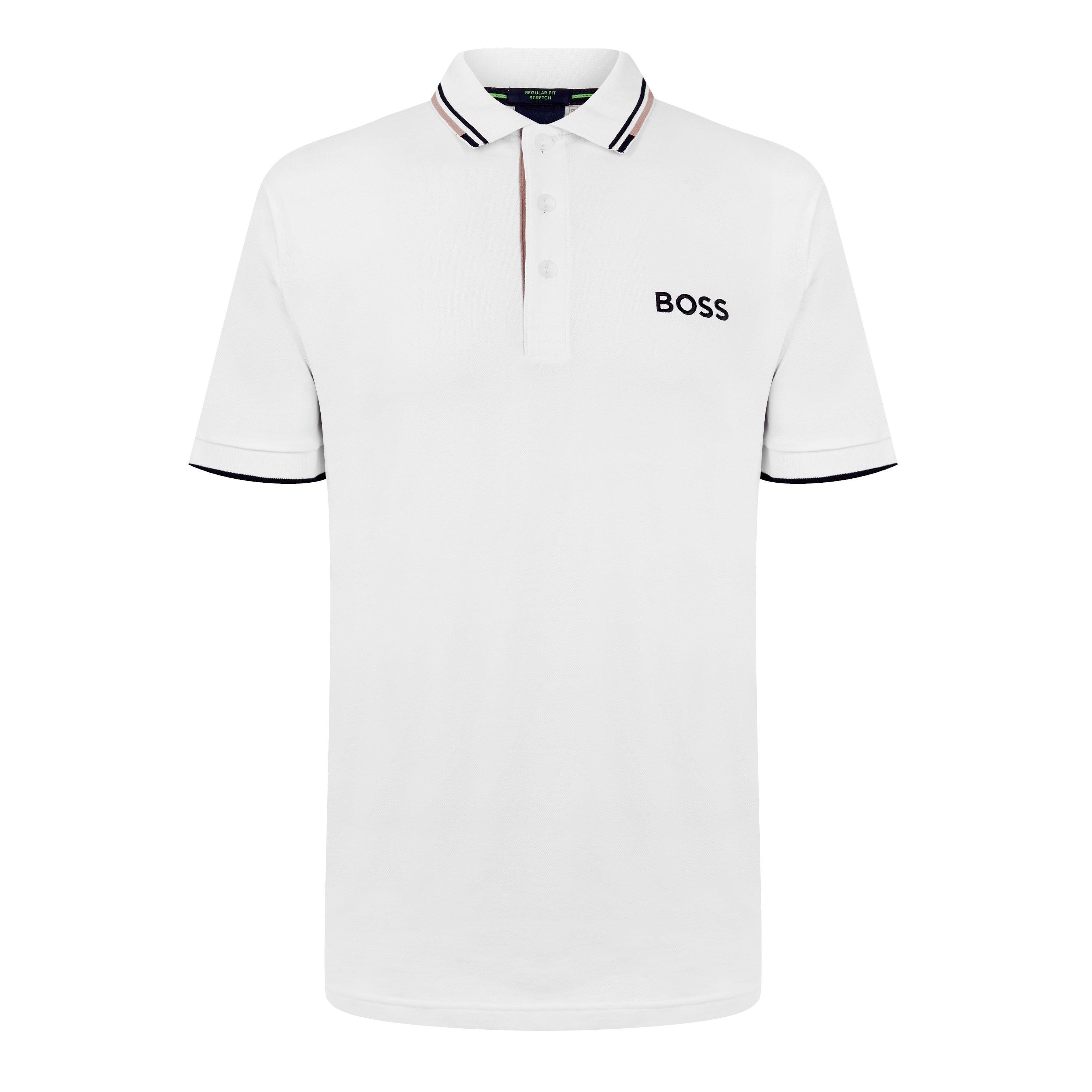 Boss Mens BOSS GREEN Paddy Pro Premium Cotton Polo Shirt - Natural 103 - M