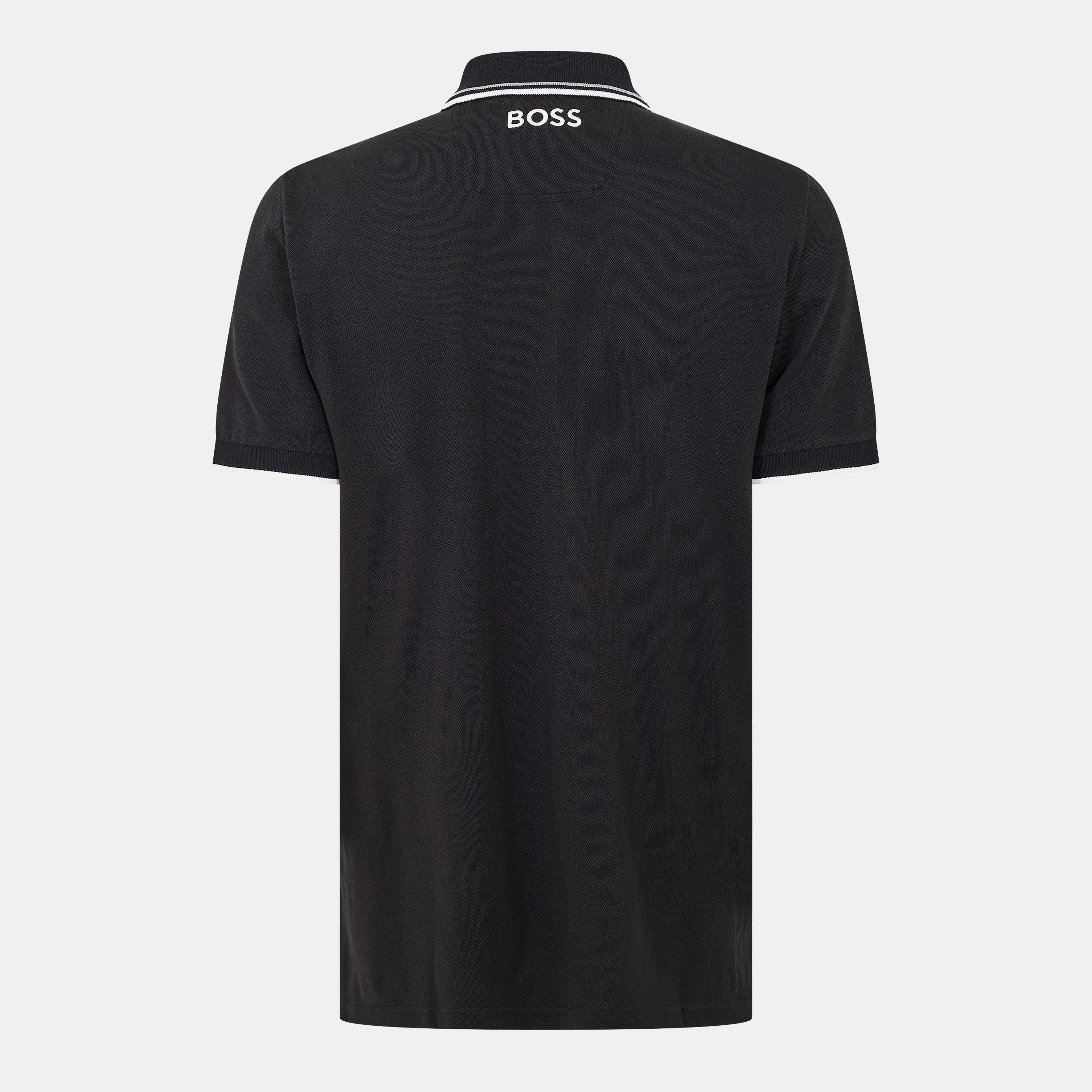Dark Blue - Boss - Mens BOSS GREEN Paddy Pro Premium Cotton Polo Shirt - 2