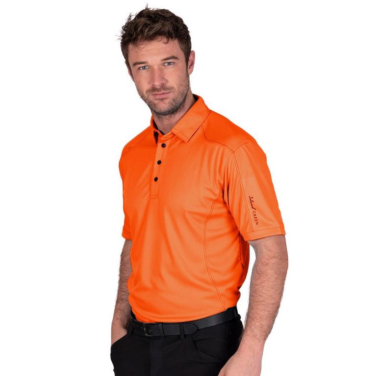 Orange - Island Green - IslandGreen Golf Top Stitch polo Jumper Shirt Mens - 2