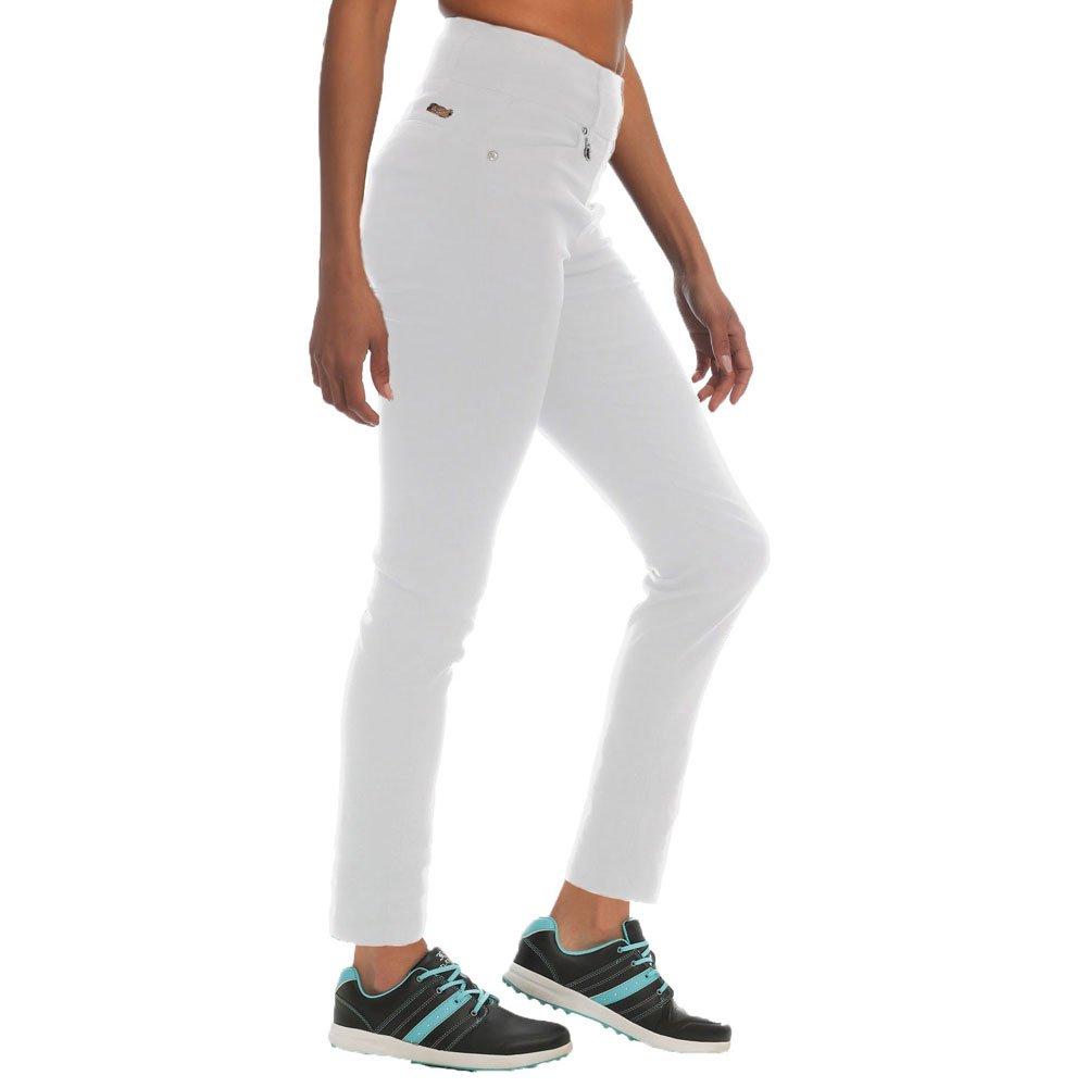 White - Island Green - IslandGreen Straight Leg Pull On Trousers Womens - 2