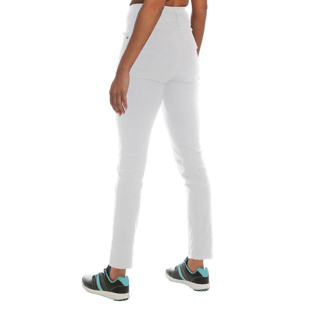 White - Island Green - IslandGreen Straight Leg Pull On Trousers Womens - 3