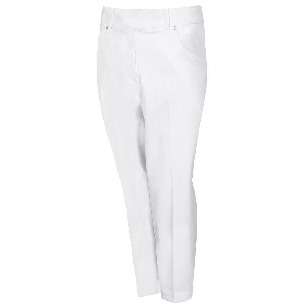 White - Island Green - IslandGreen Straight Leg Pull On Trousers Womens - 4