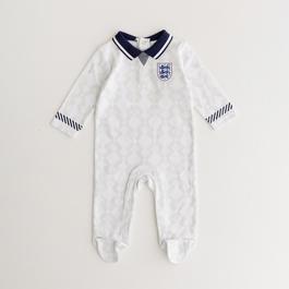 Brecrest Team England90 Retro Home Babygrow