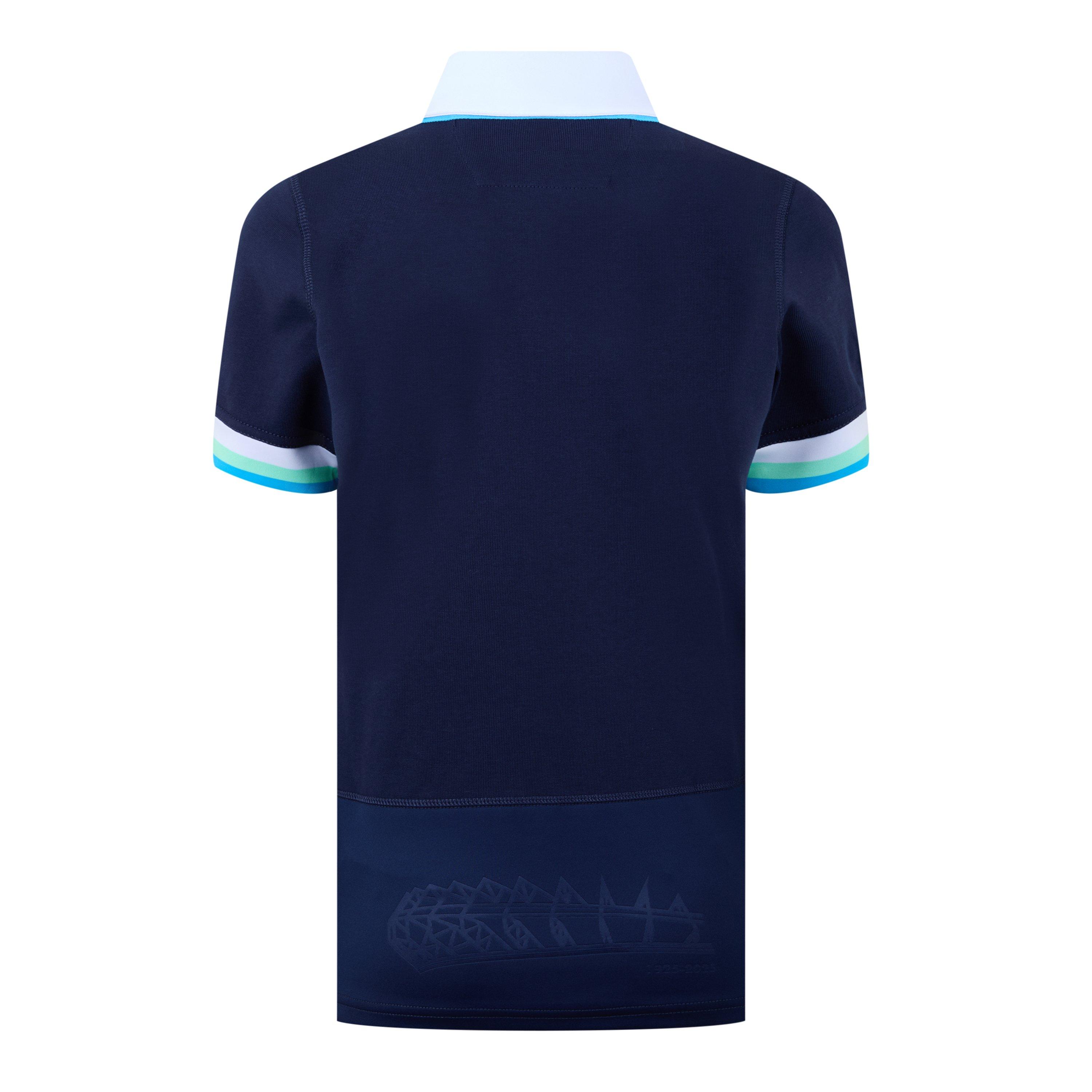 Blue - Macron - Scotland Rugby Home Cotton Shirt 2024 Womens - 6