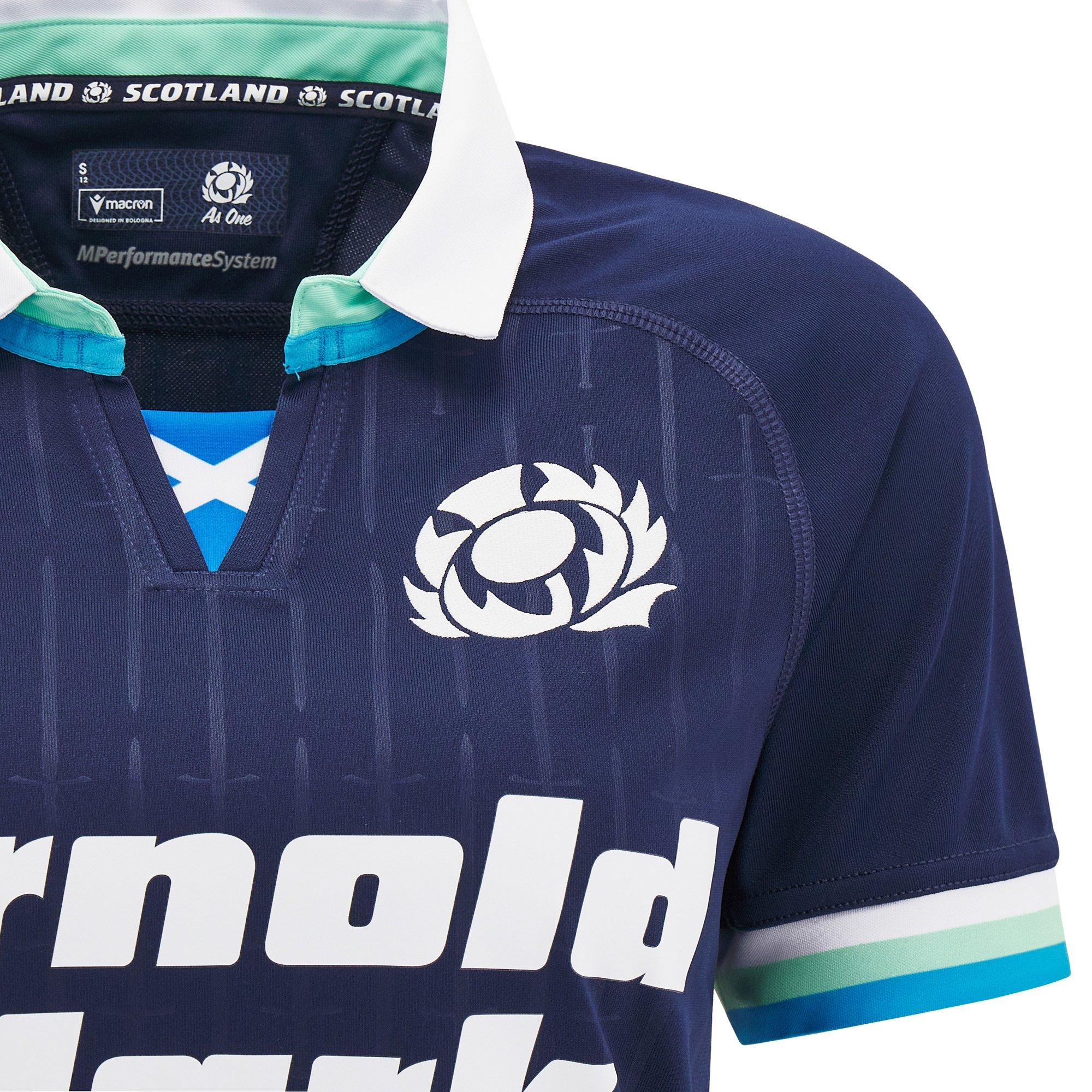 Blå - Macron - Scotland Rugby Home Shirt 2024 Womens - 3