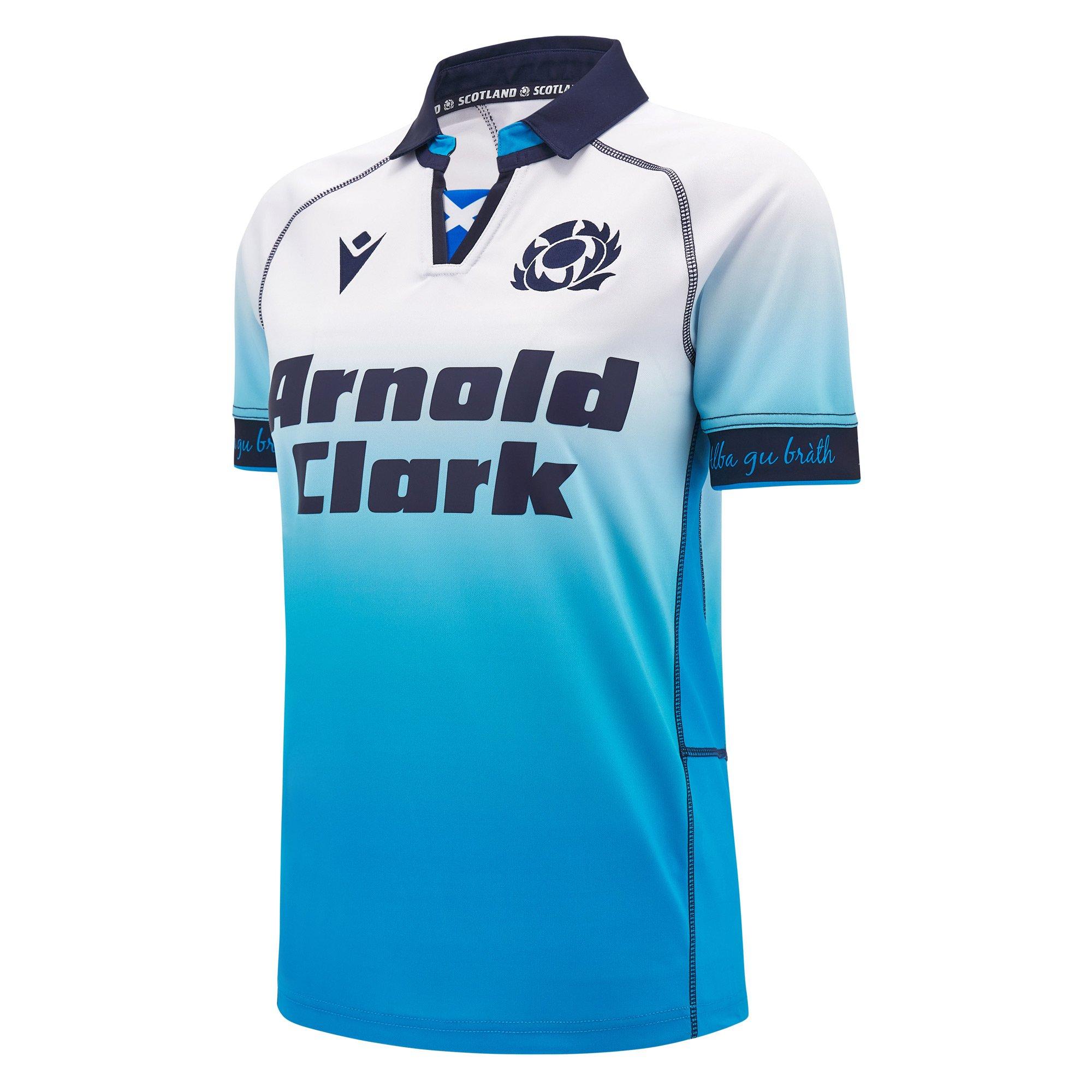 Macron Scotland Rugby Away Shirt 2024 Womens Camisetas de replica Sports Direct