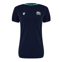 Macron Scotland Rugby Union Leisure T Shirt 2024 Womens