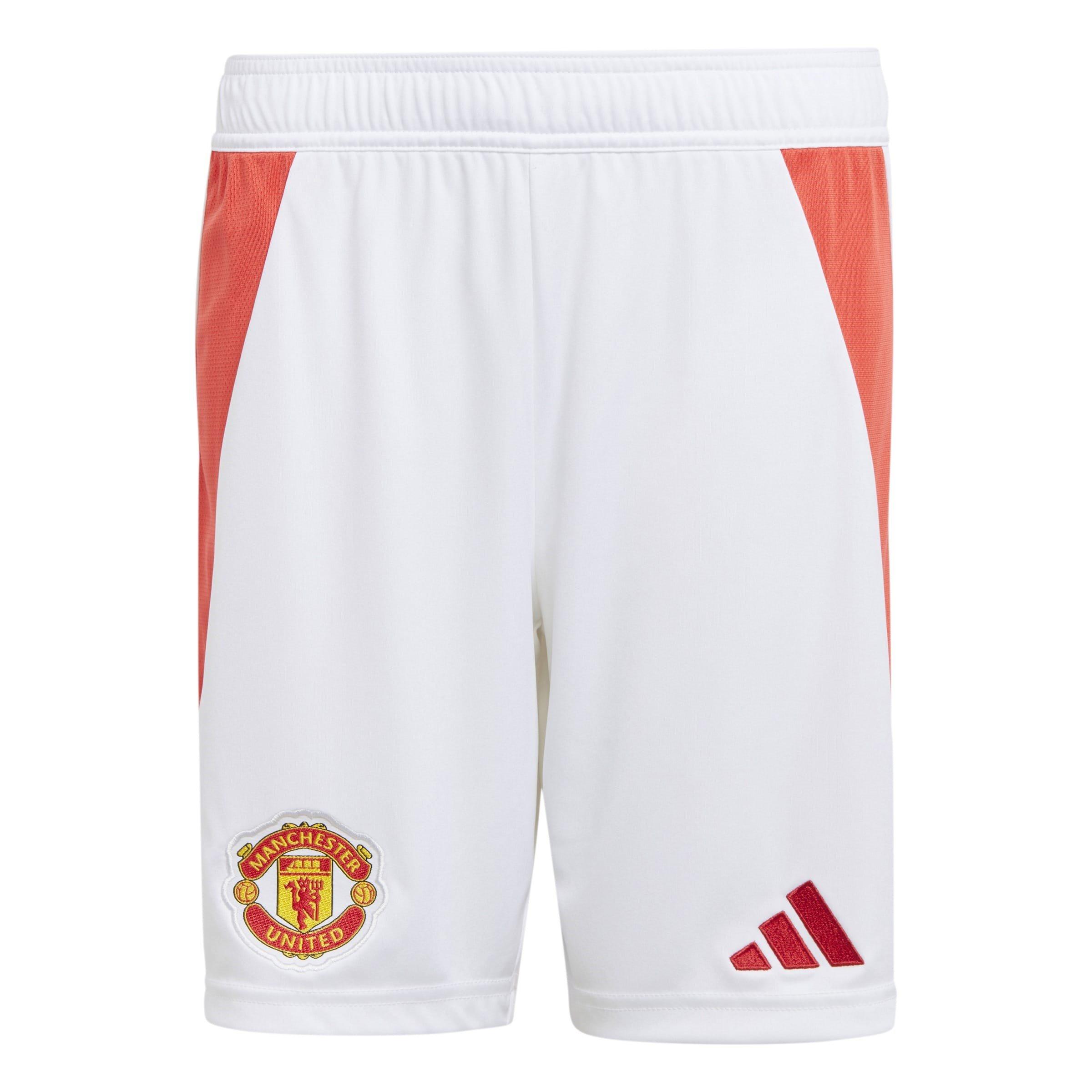 Bianco - adidas - Manchester United Home Shorts 2024 2025 Juniors - 1