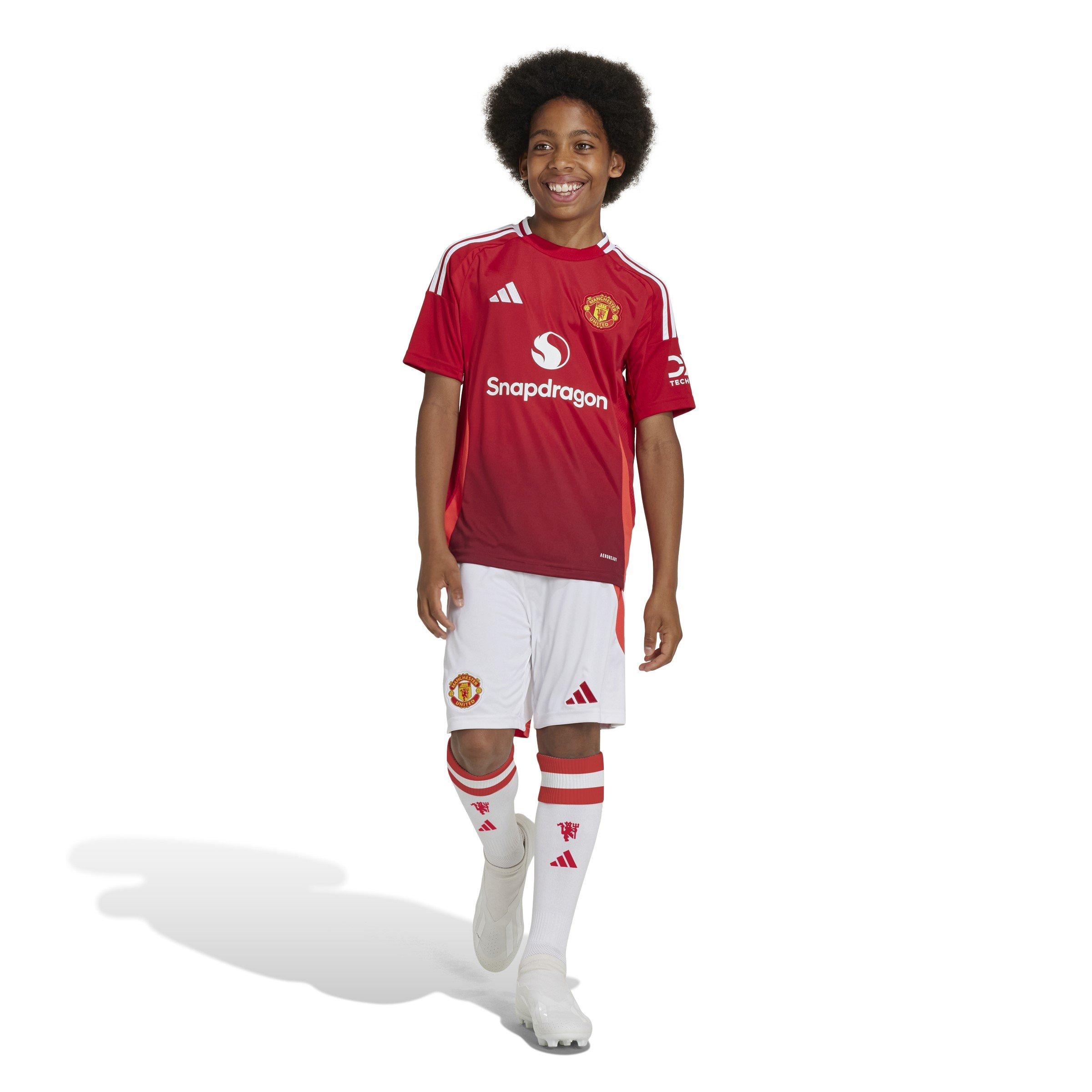 Bianco - adidas - Manchester United Home Shorts 2024 2025 Juniors - 2