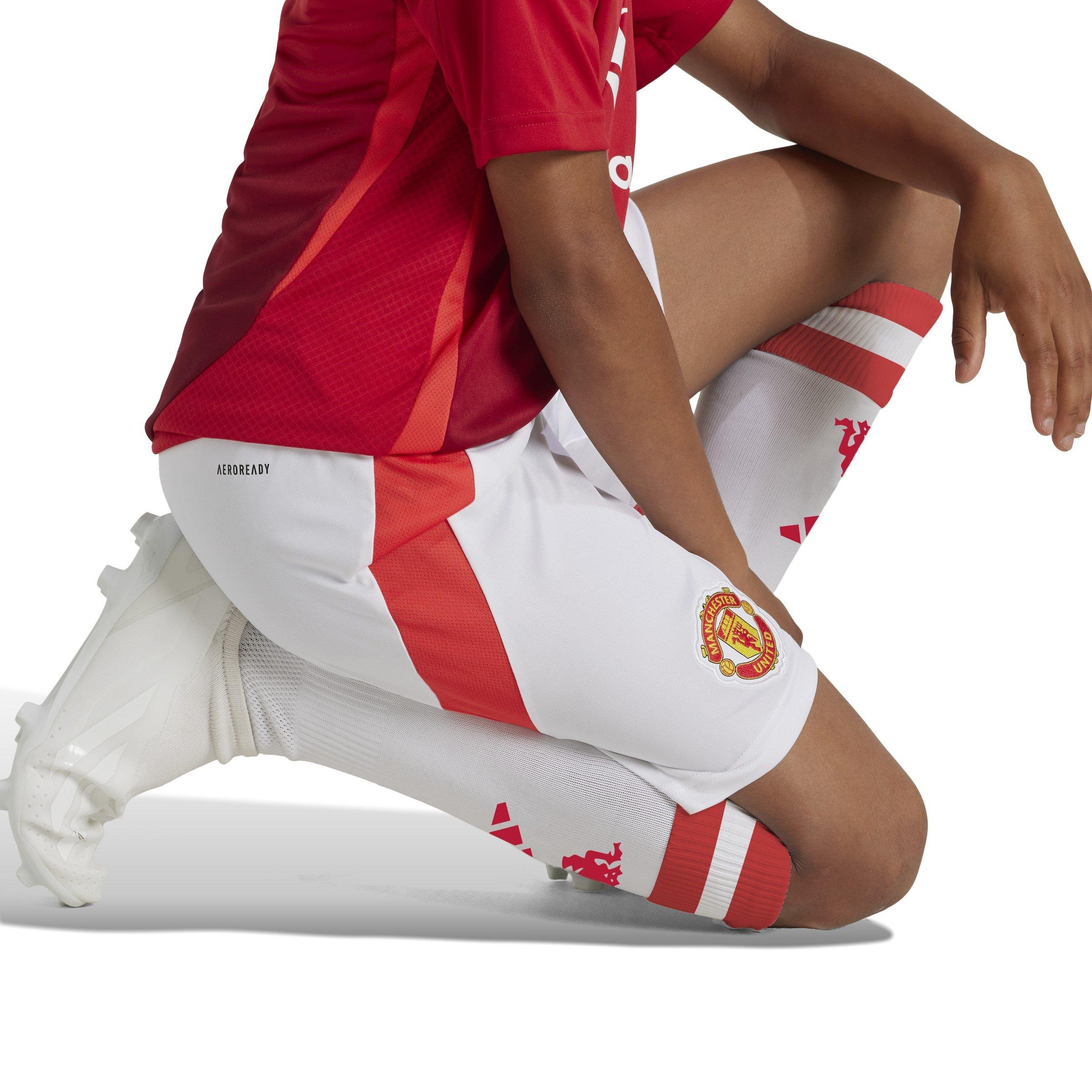 Bianco - adidas - Manchester United Home Shorts 2024 2025 Juniors - 5