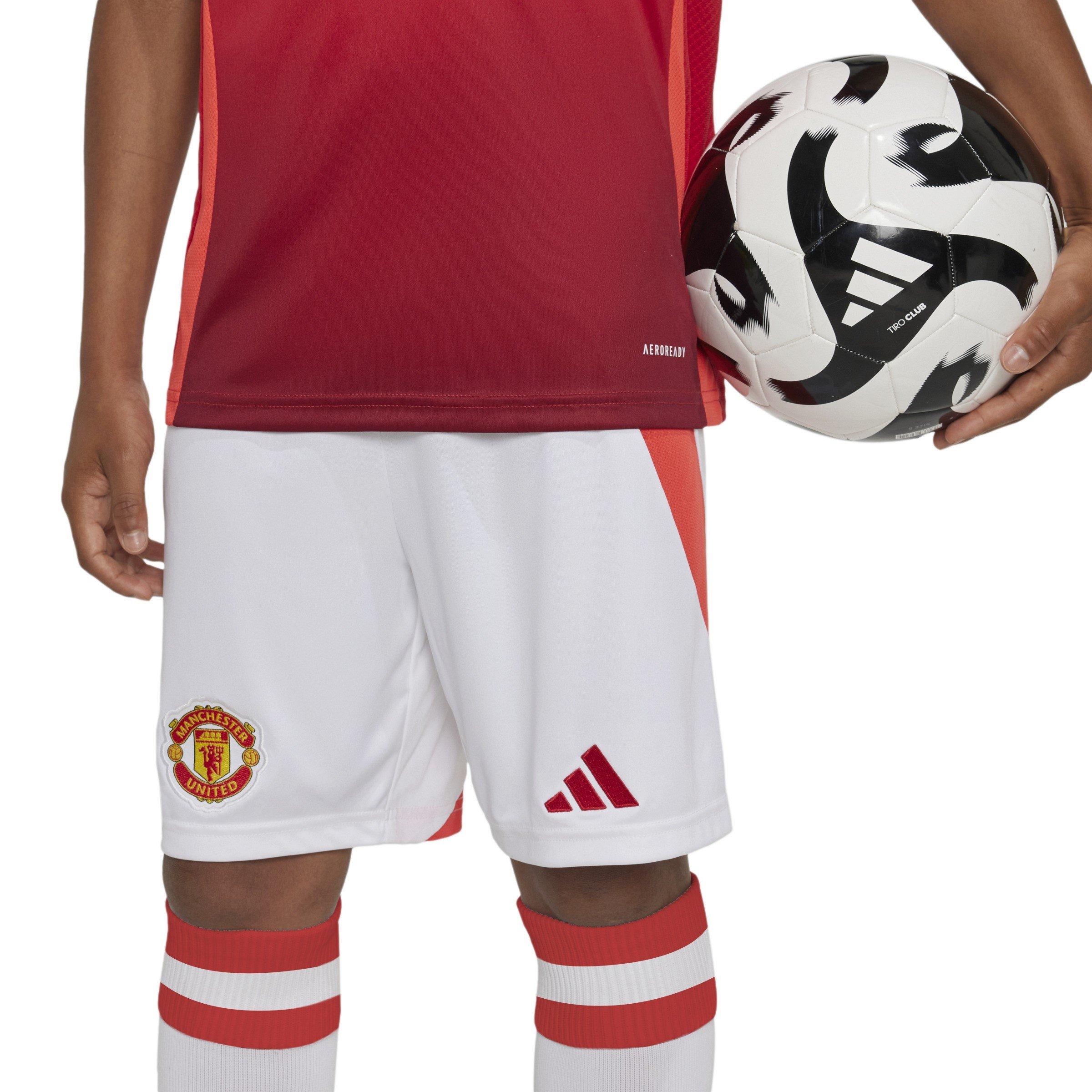 Bianco - adidas - Manchester United Home Shorts 2024 2025 Juniors - 6